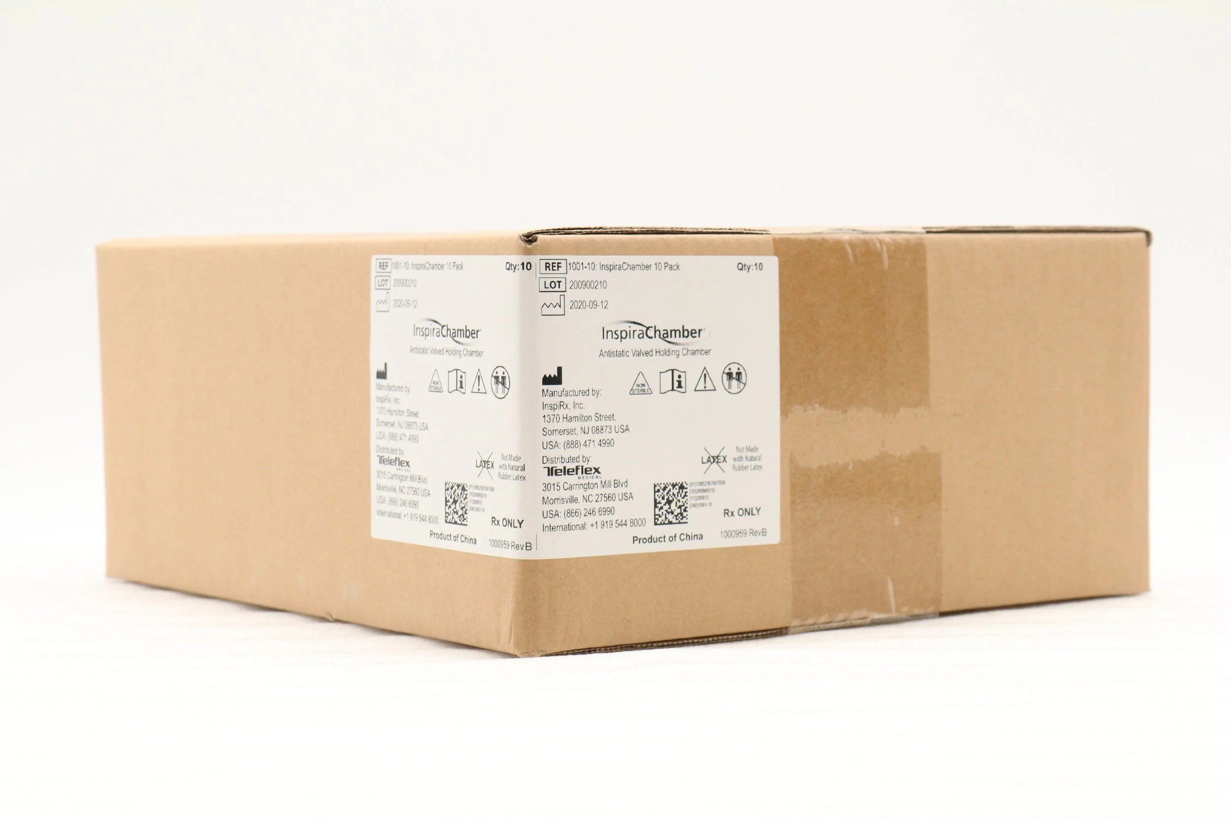Teleflex | 1001-10 | InspiraChamber Antistatic Valved Holding Chambers