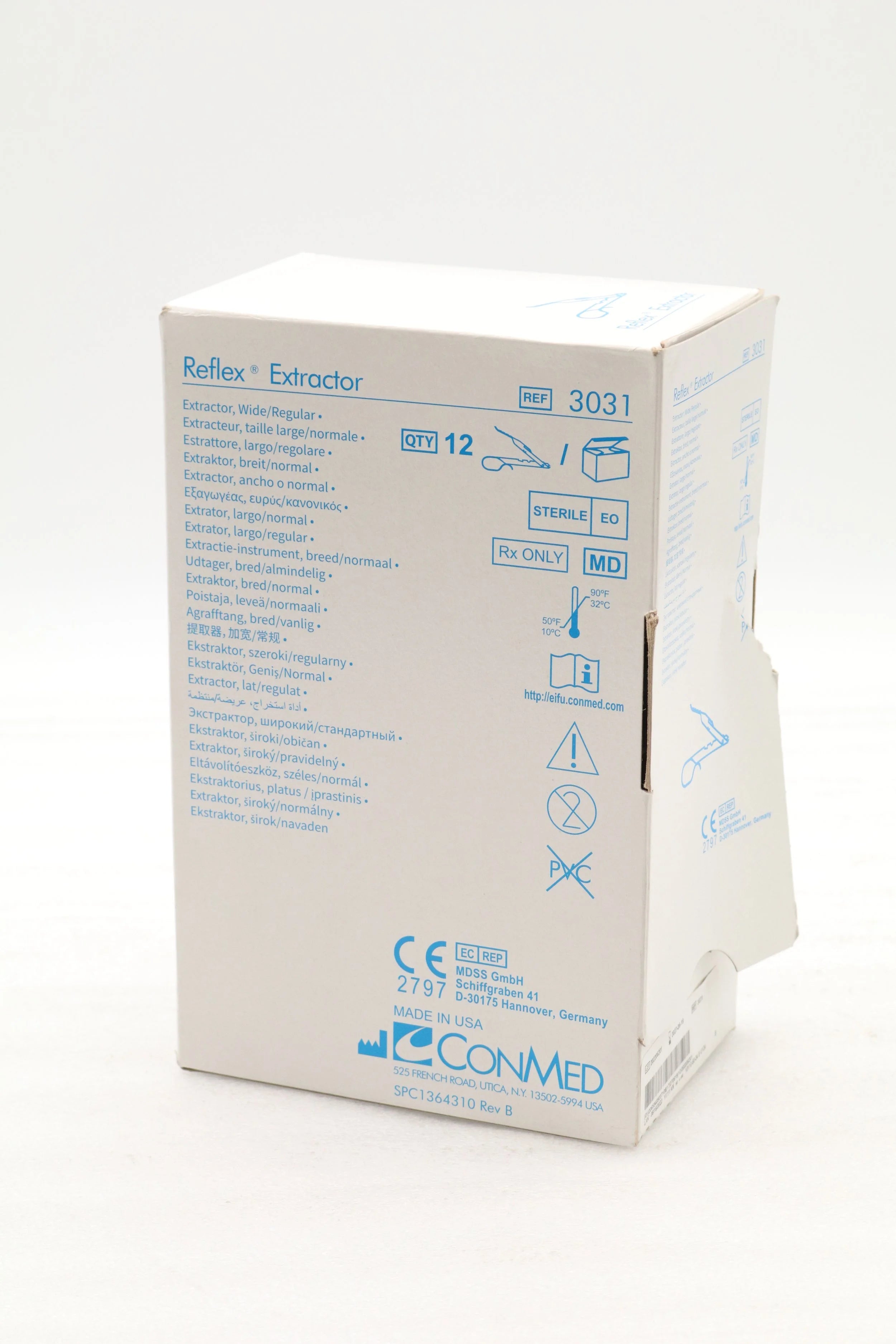 Conmed | 3031 | Reflex Premium Extractors - Staple Extractor, Wide / Regular, Sterile