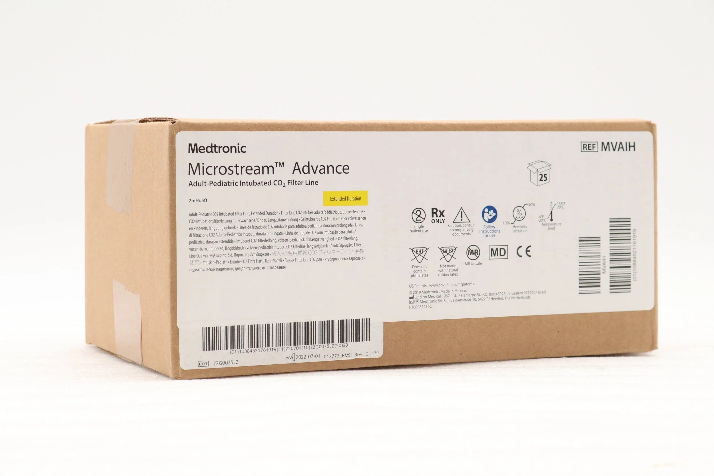 Medtronic | MVAIH | Adult-Pediatric Intubated CO2 Filter Line Microstream Advance Filter Lines Extended Duration