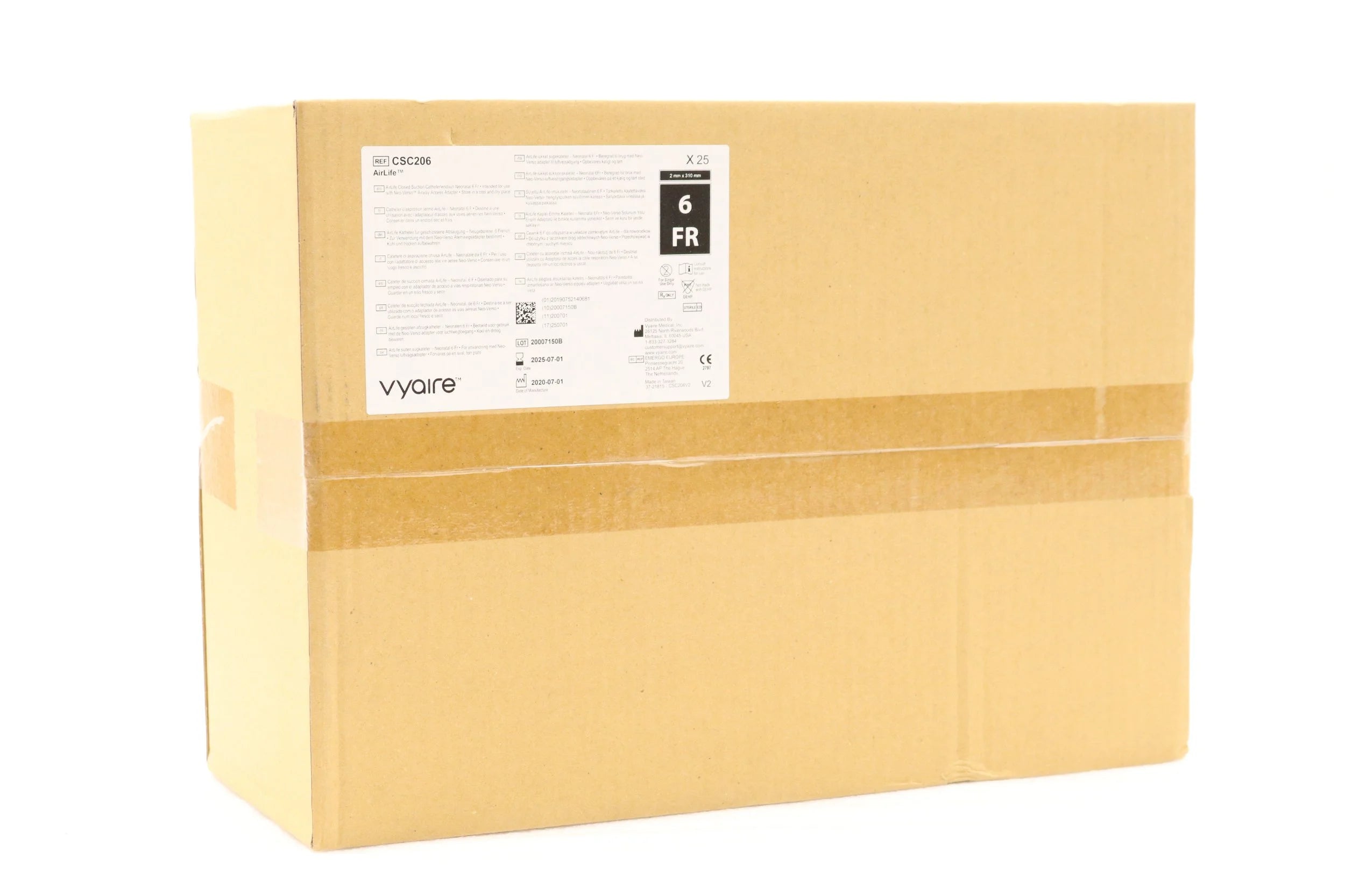 Vyaire Medical | CSC206 | AirLife Closed Suction Catheter, Neonatal, 6F
