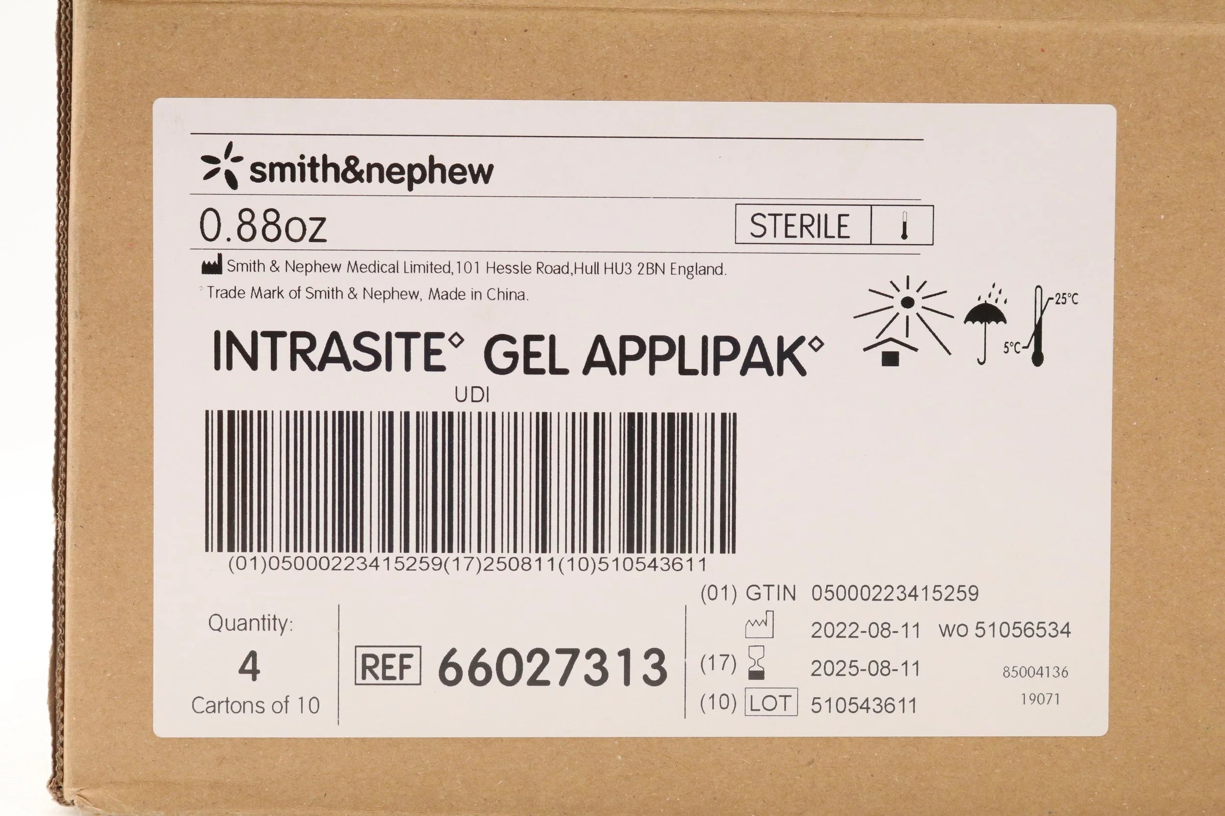 Smith & Nephew | 66027313 | Intrasite Gel Hydropgel Wound Dressing