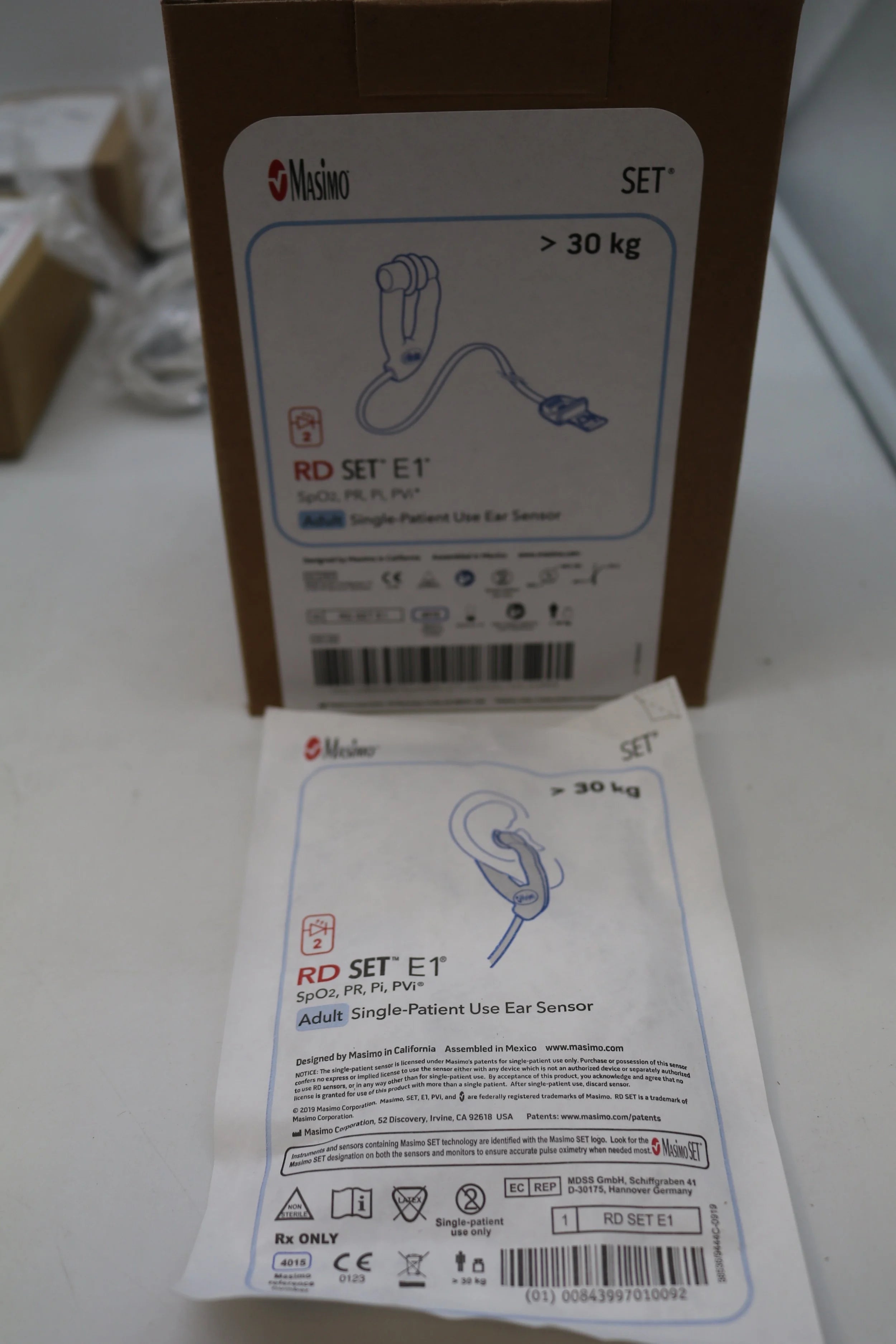 Masimo | 4015 | RD SET E1 Adult Single-Patient Use Ear Sensor – Medical ...