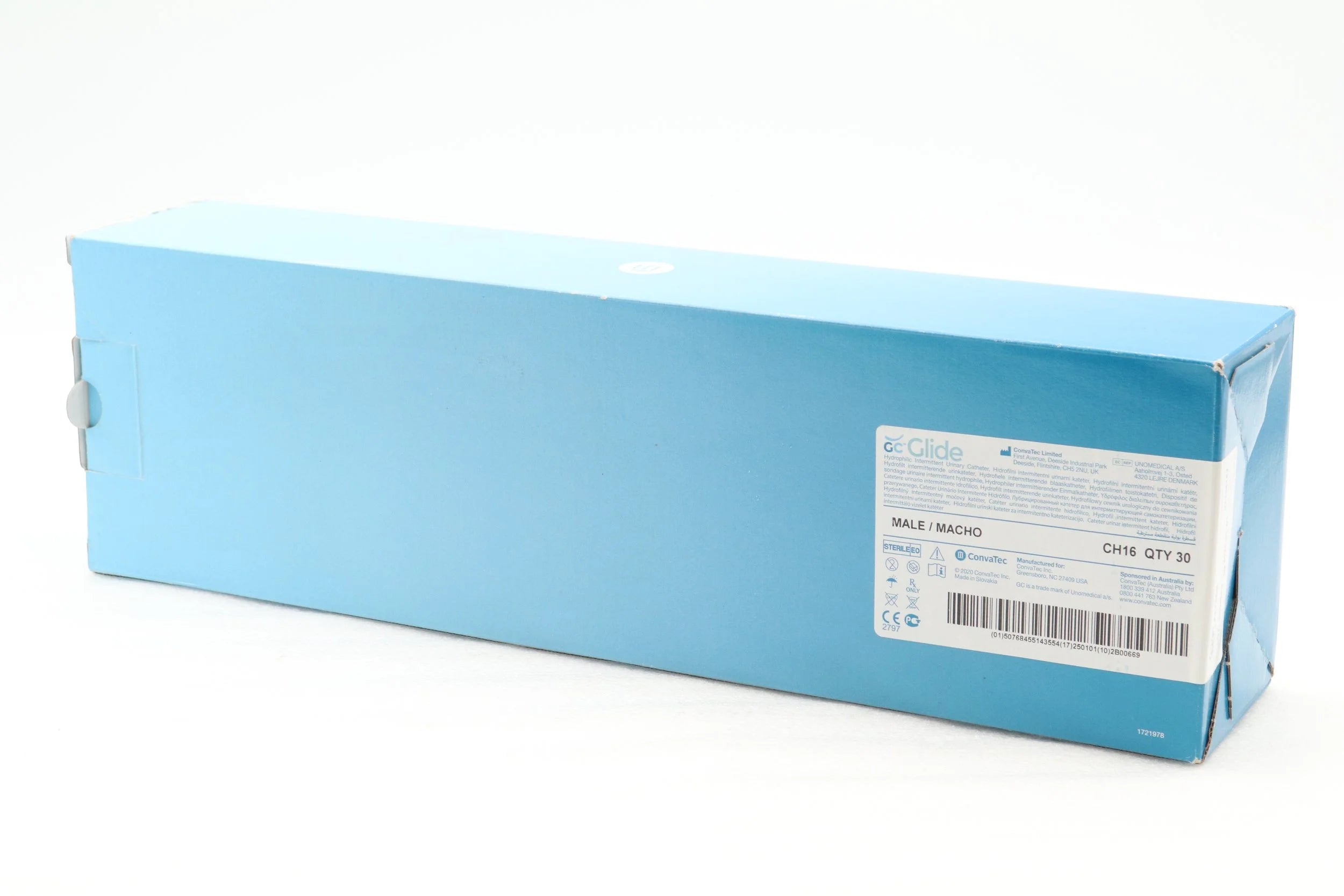 ConvaTec | 421568 | Glide Hydrophilic Urinary Catheter Male