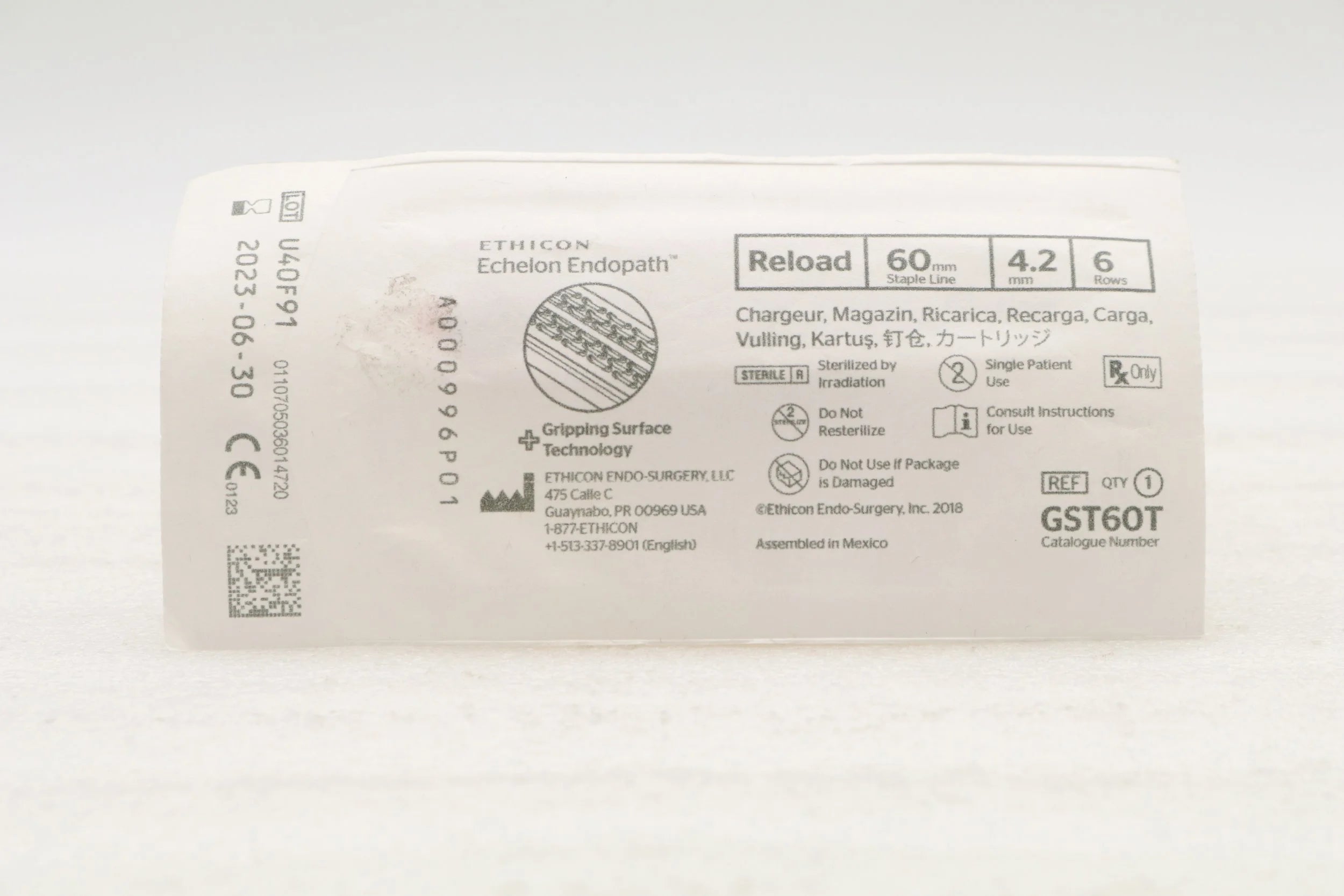 Ethicon | GST60T | ECHELON ENDOPATH Reloads, Very Thick Tissue Thickness, 60mm Black Reload