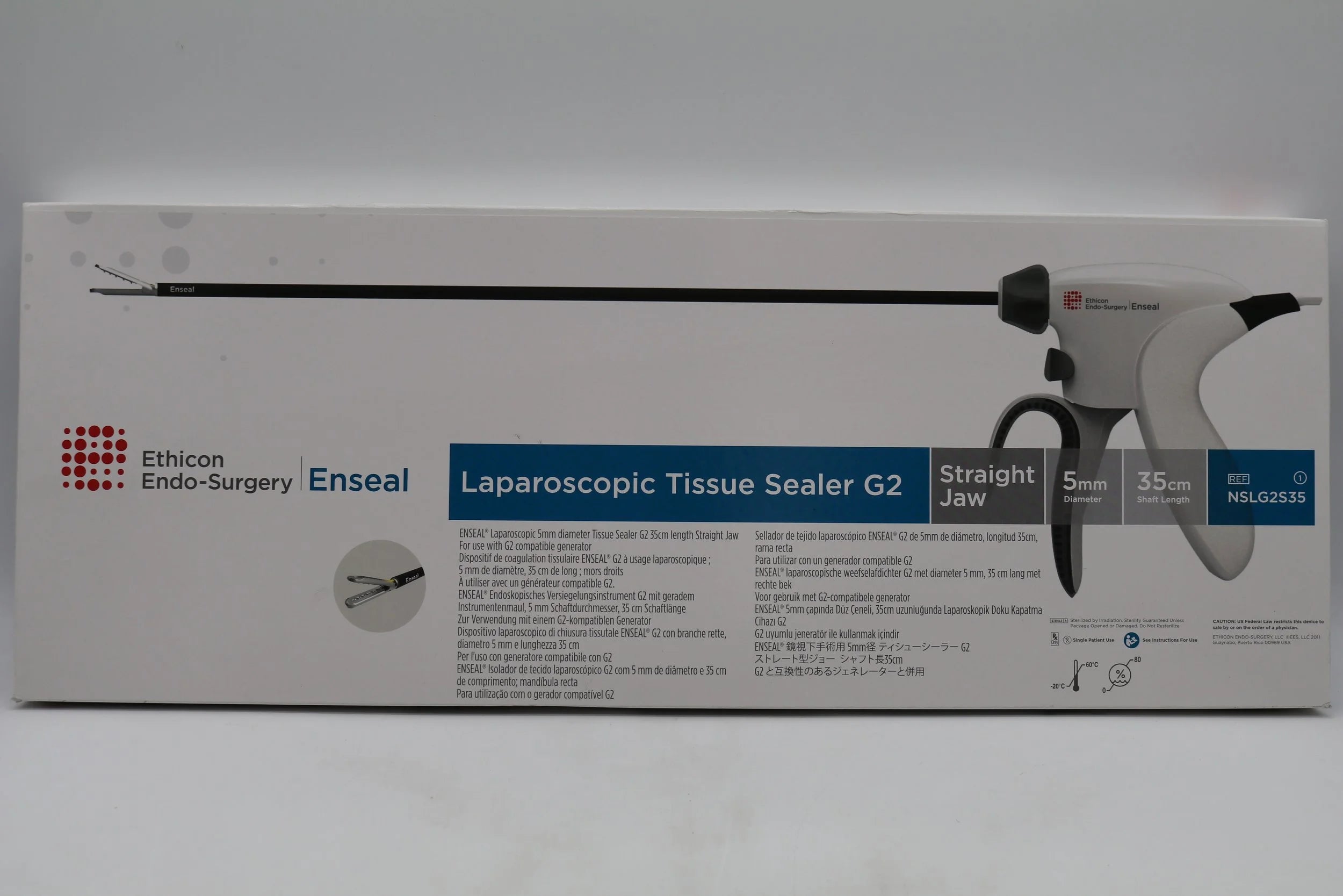 Ethicon | NSLG2S35 | Laparoscopic Tissue Sealer G2 Straight Jaw 5mm Diameter 35cm