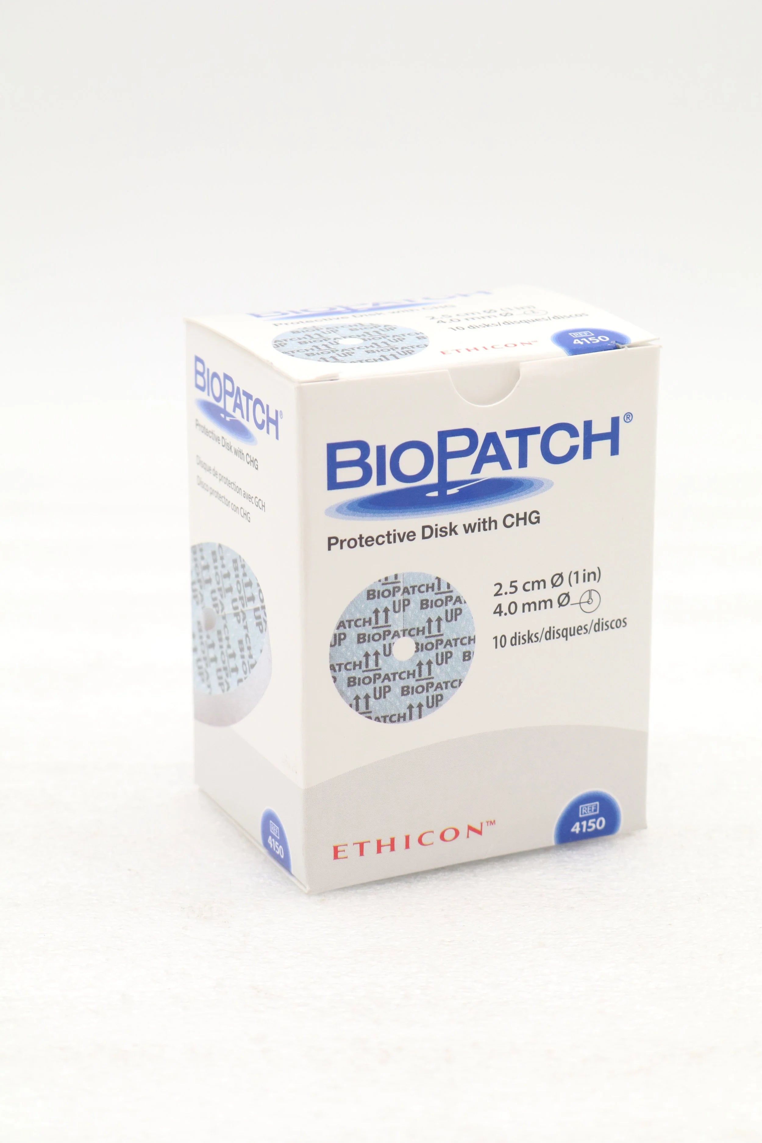 Ethicon | 4150 | BIOPATCH PROTECTIVE DISK WITH CHG, 2.5CM (1"), 4MM