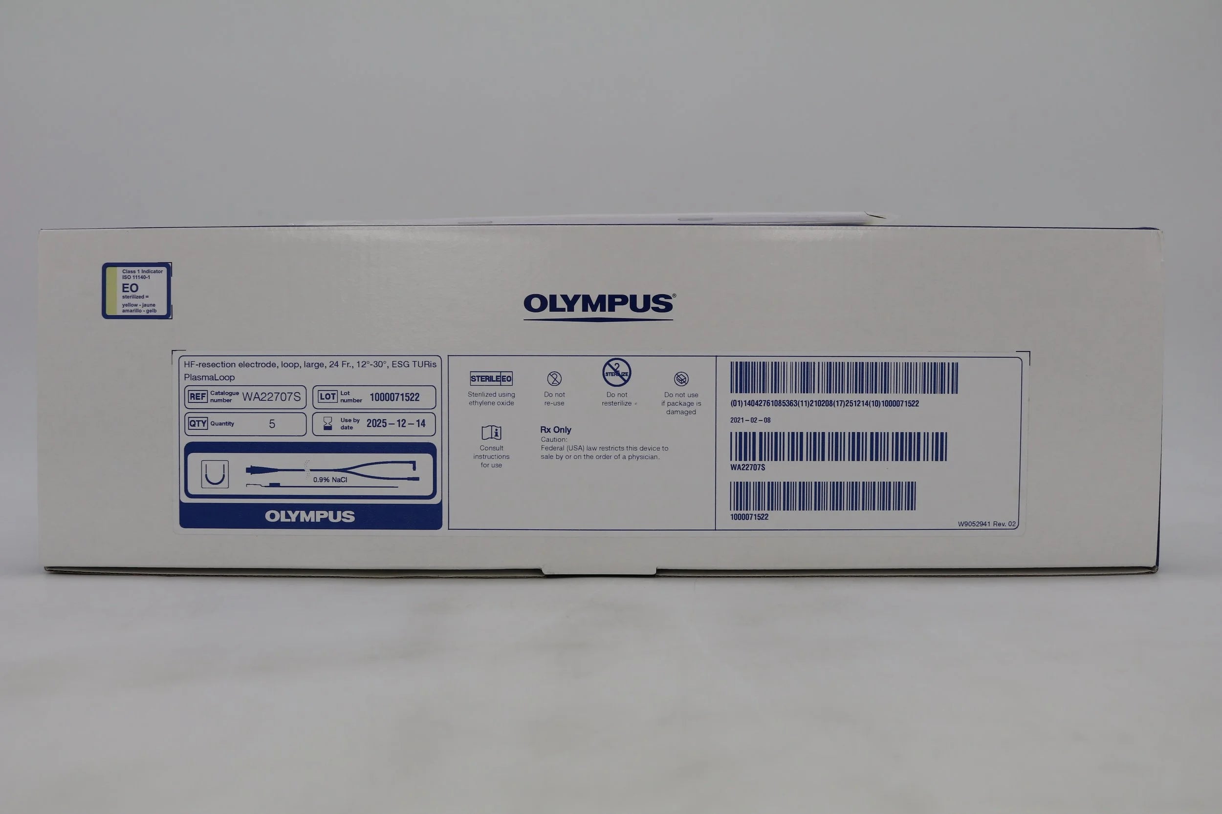 Olympus | WA22707S | HF-resection electrode loop large 24 Fr. 12degrees to 30degrees ESG TURis PlasmaLoop