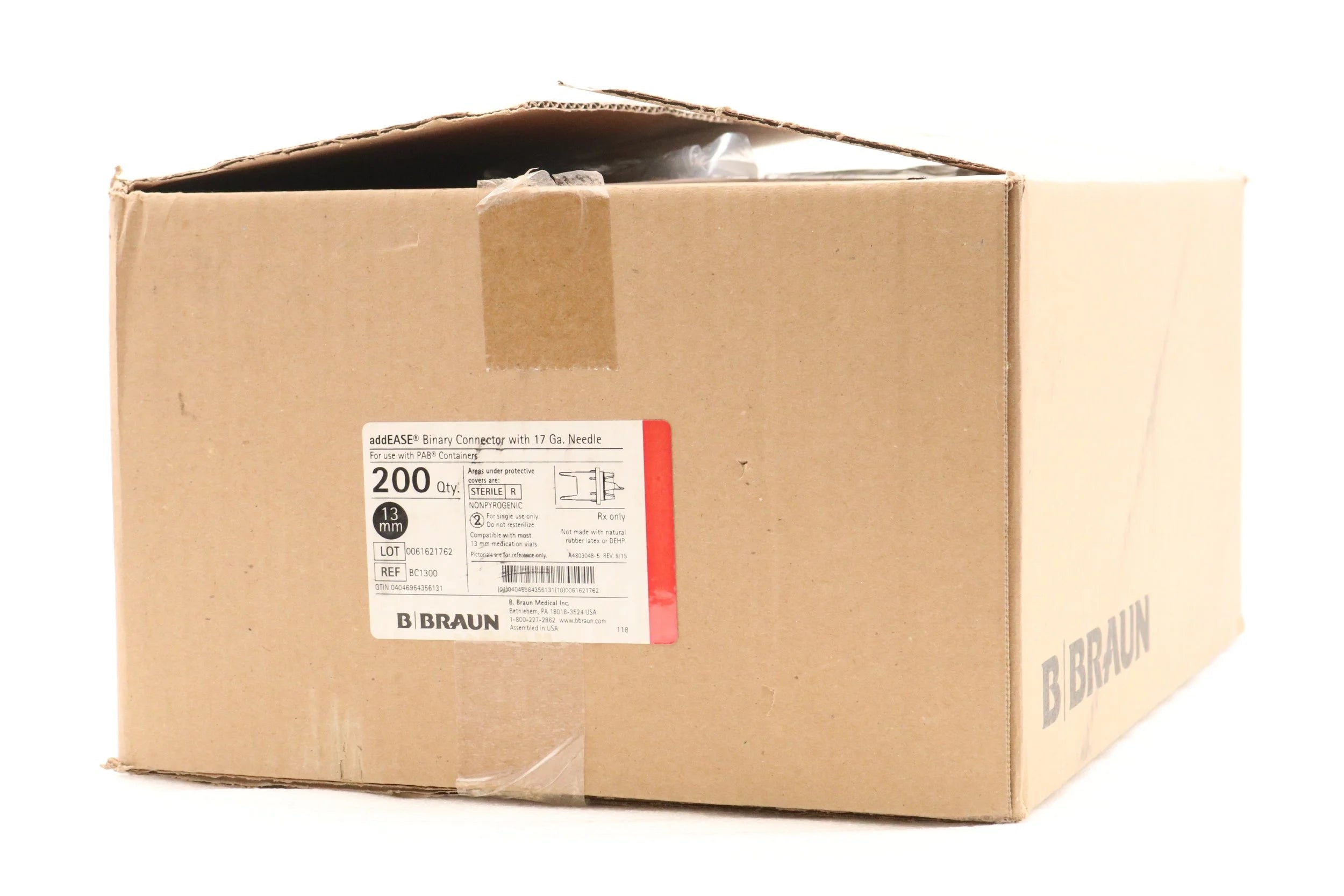 B Braun | BC1300 | addEASE Binary Connector w/Needle. 17Ga. – Medical ...