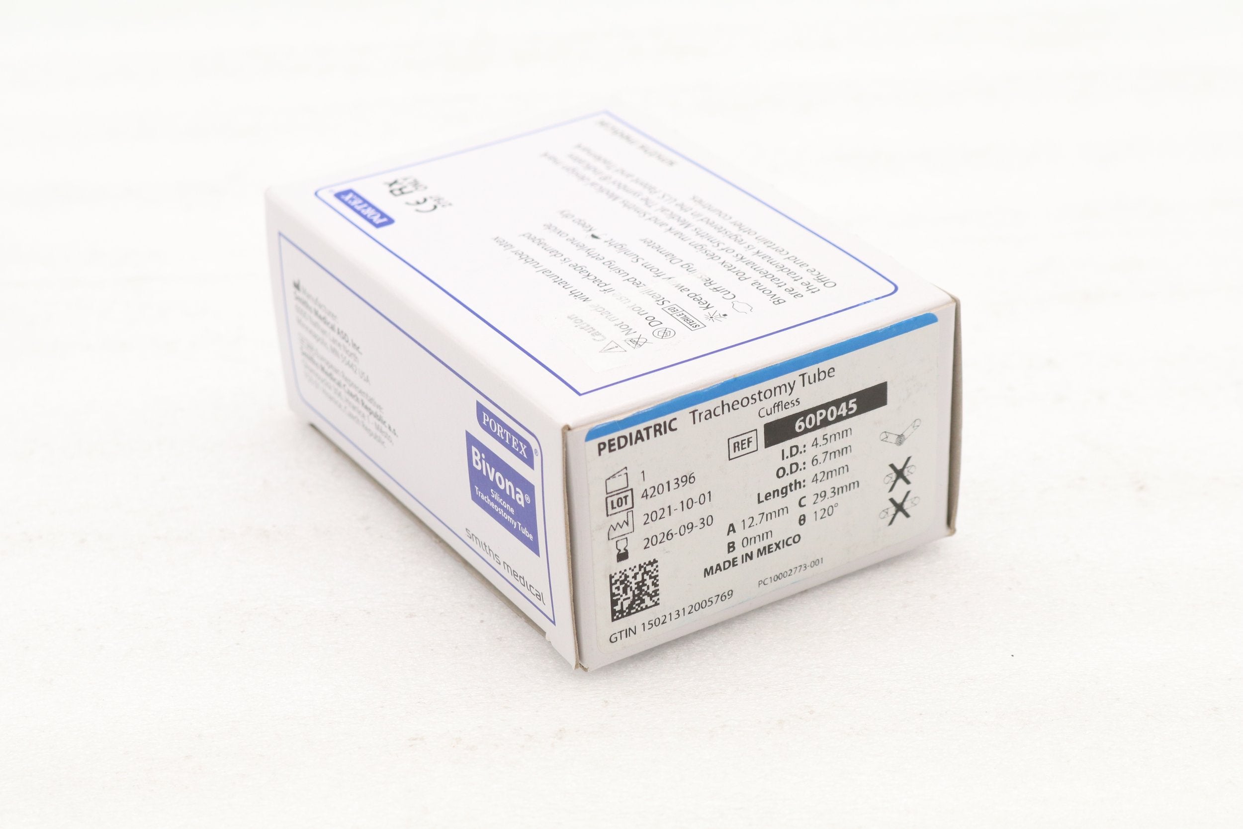 Smiths Medical | 60P045 | BIVONA TRACHEOSTOMY TUBE PEDIATRIC
