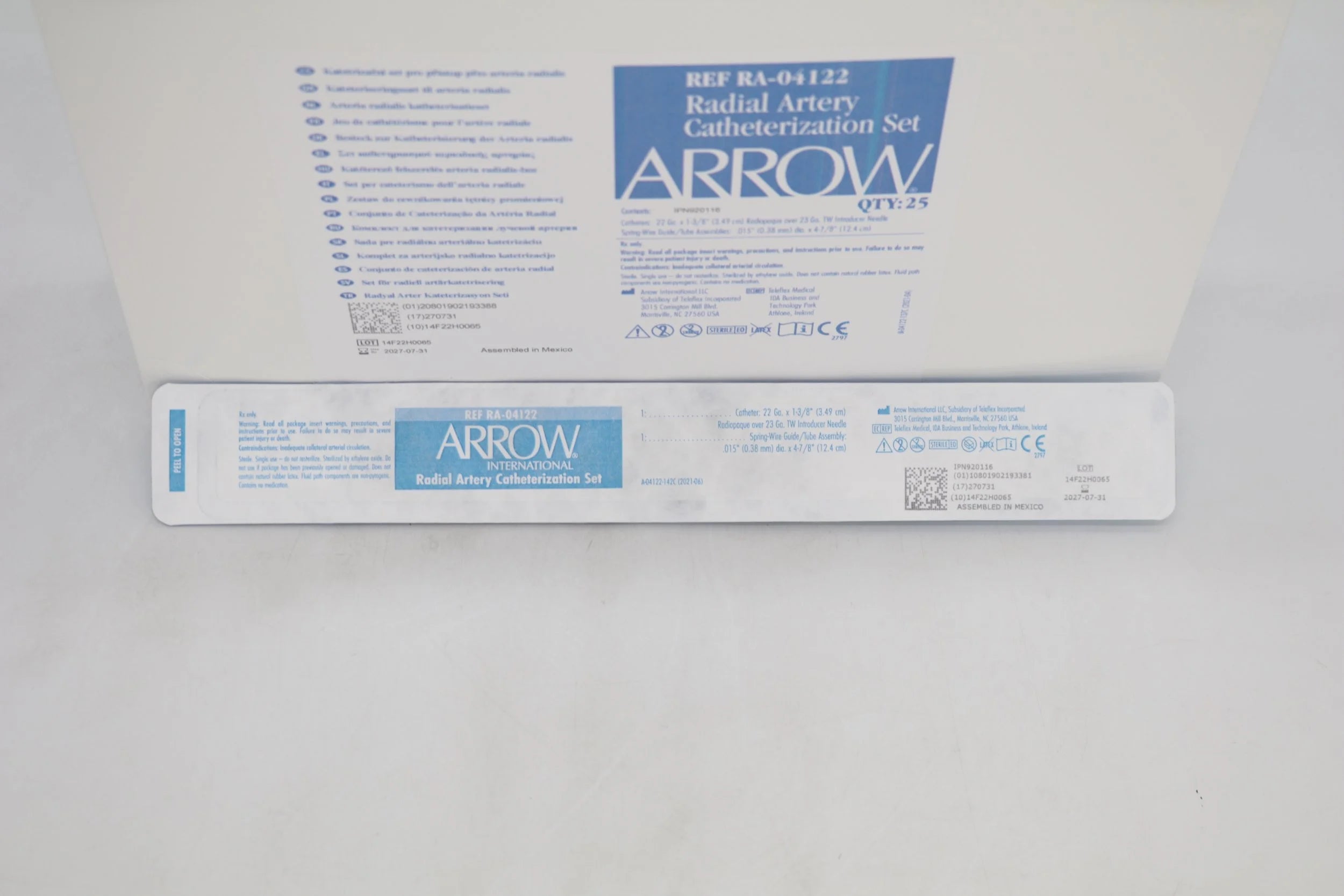 Teleflex | RA-04122 | Radial Artery Catheterization Set 22 Ga. x 13/8" (3.49cm)