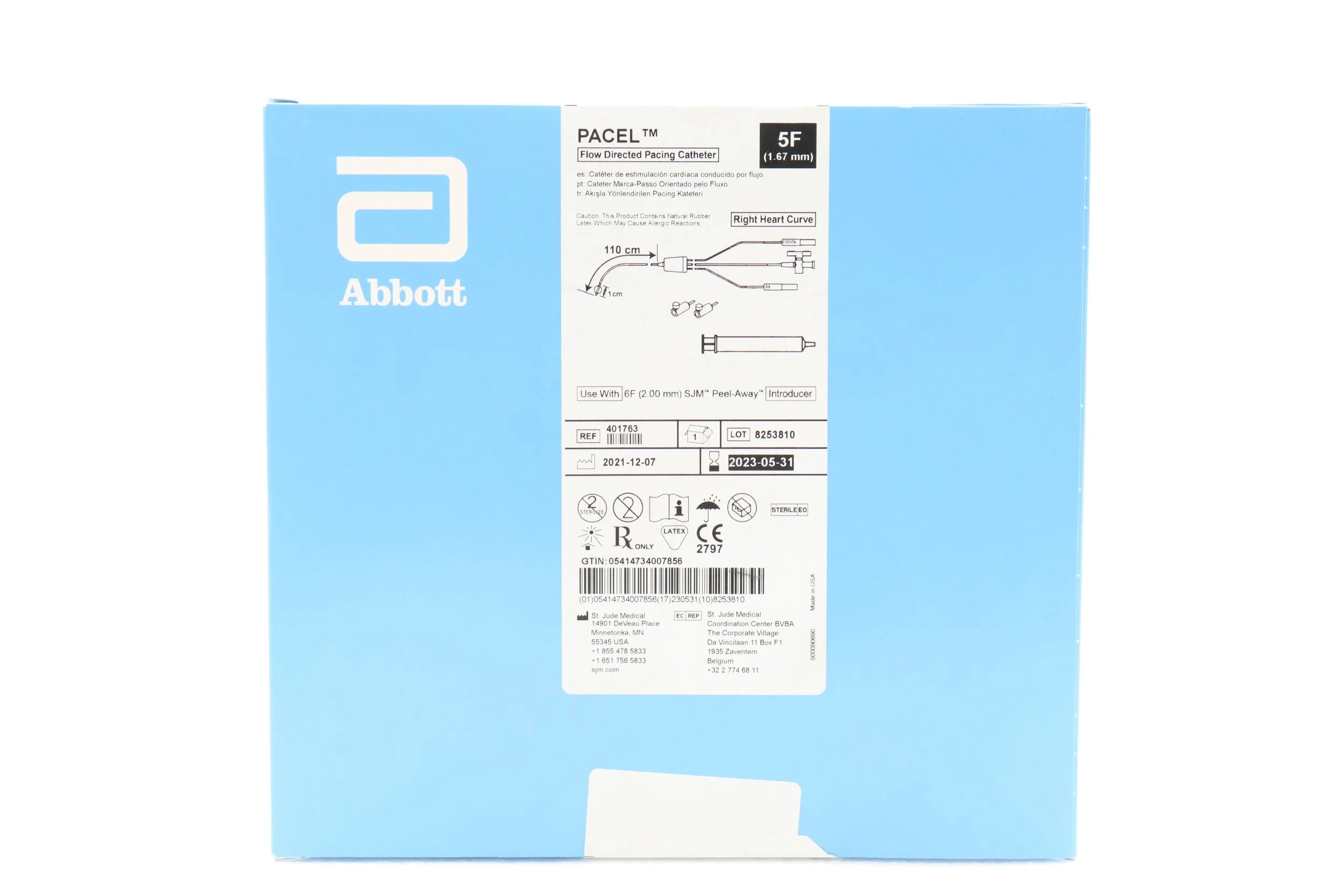 Abbott | 401763 | PACEL Flow Directed Pacing Cath. 5F x 110cm
