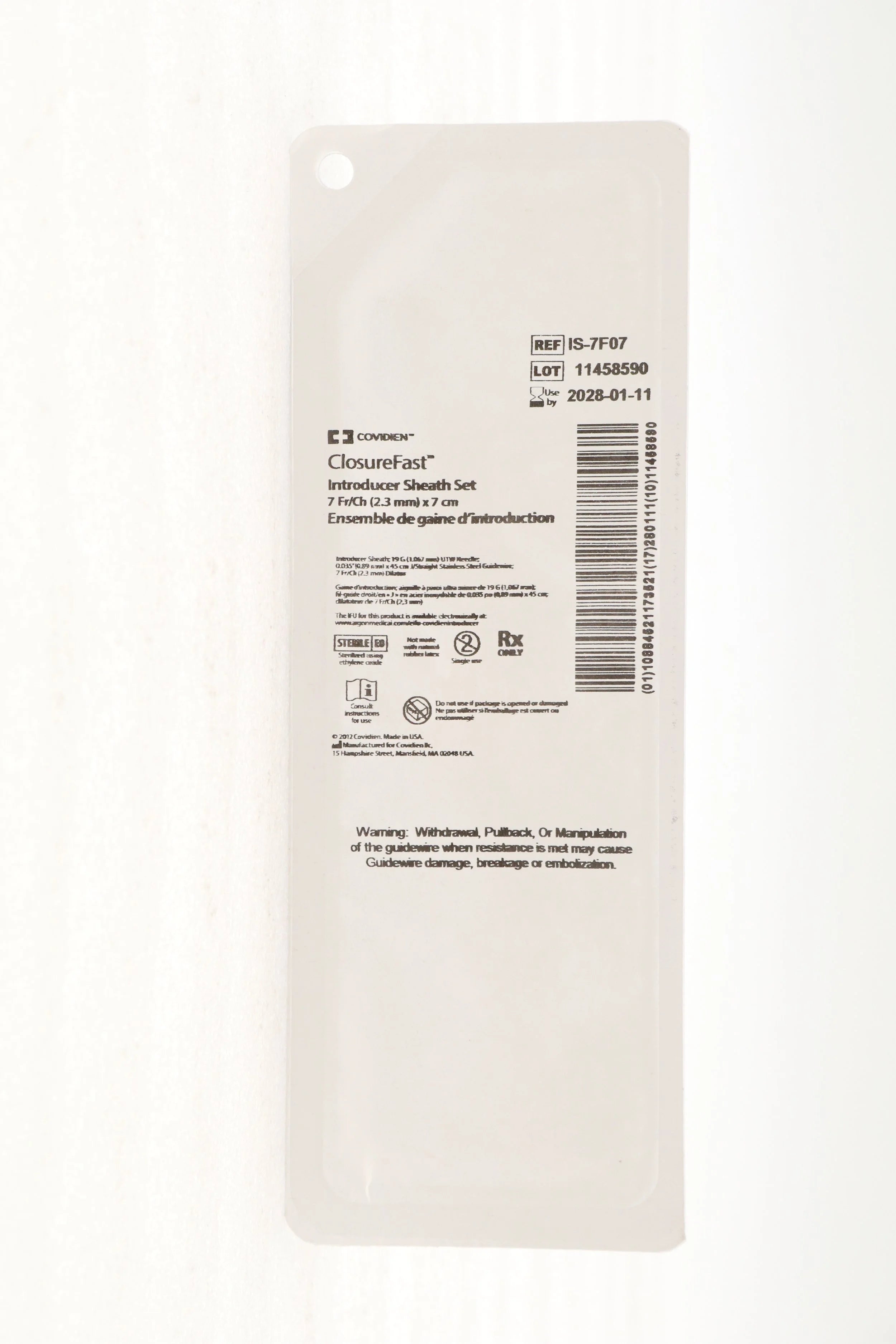 Covidien | IS-7F07 | VNUS Catheter Sheath Set 7F x 7cm