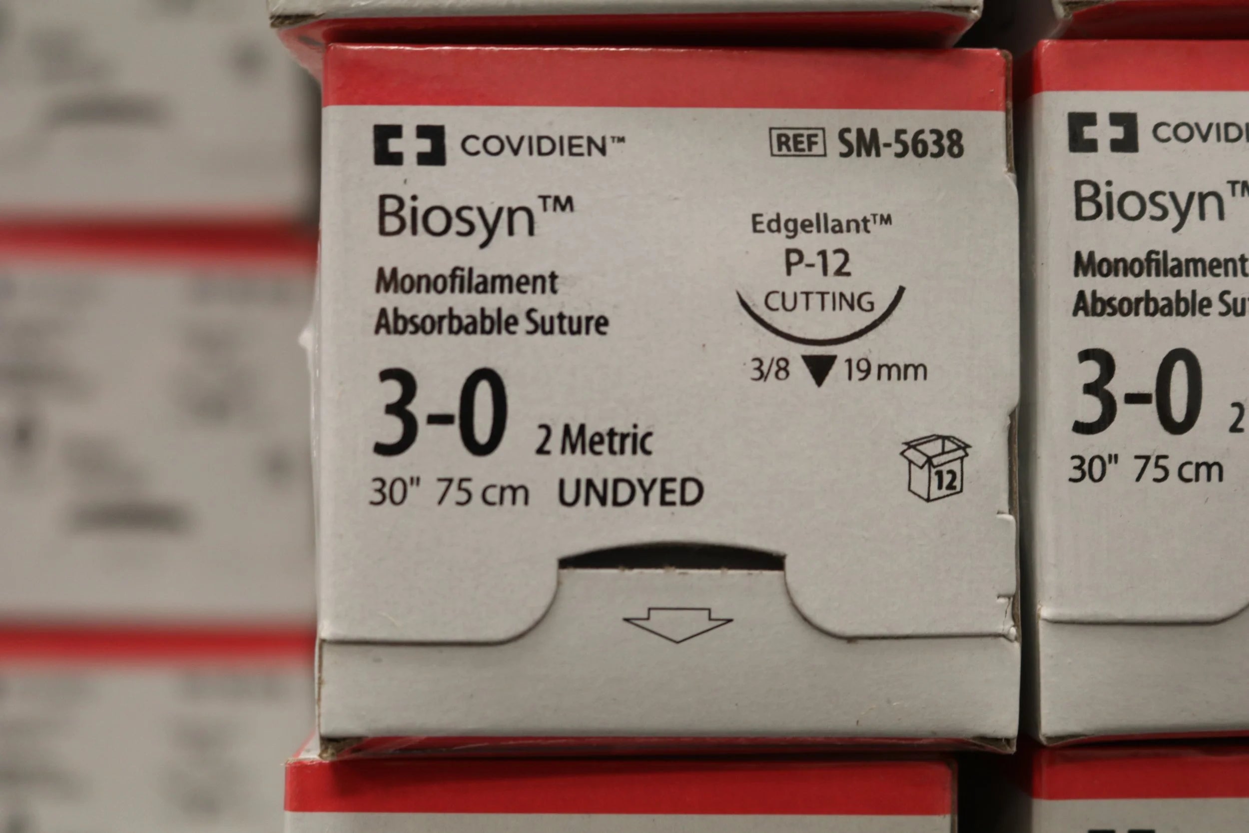 Covidien | SM-5638 | Biosyn Monofilament Absorbable Suture 3-0 2 Metric 30" 75cm UNDYED