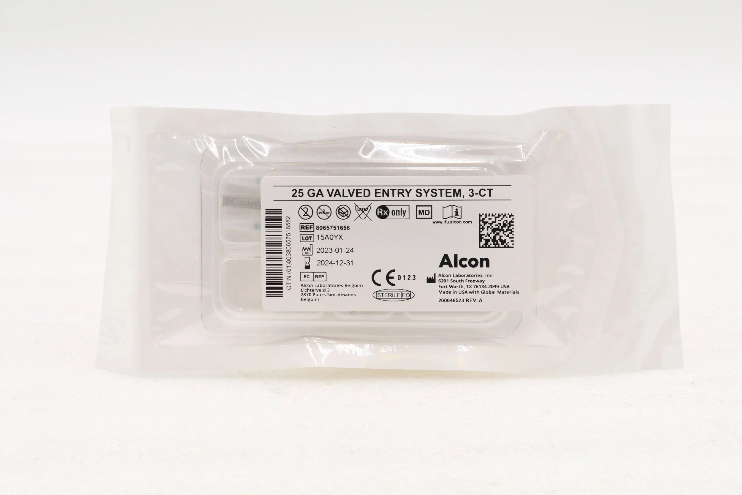 Alcon | 8065751658 | 25G Valved Entry System, 4mm (3 Per Pack)