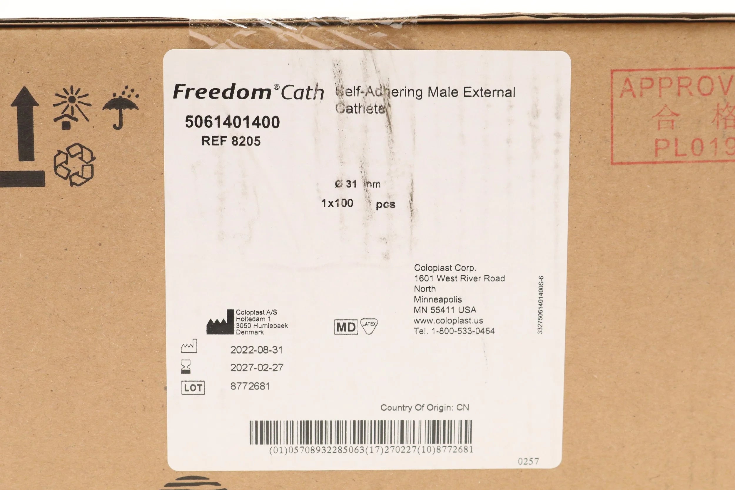 Coloplast | 8205 | Freedom Active Cath male external catheter, 31 mm