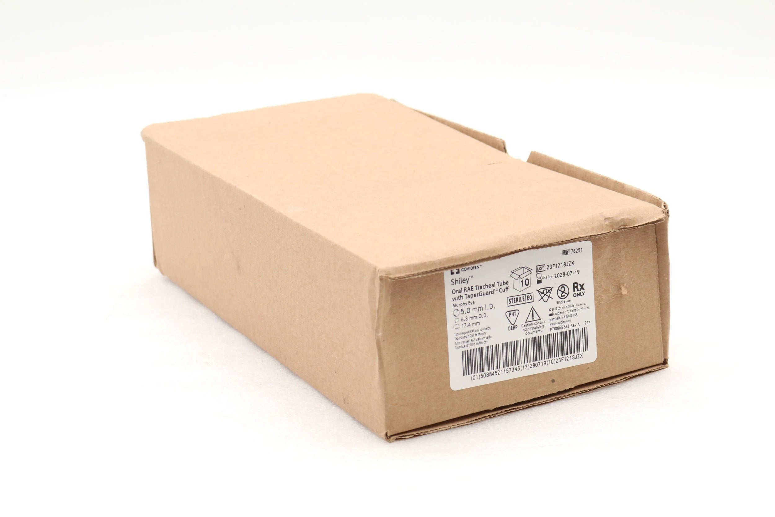 Covidien | 76251 | Mallinckrodt Oral RAE Tracheal Tube Cuff 5.0ID x 6.8OD x17.4mm