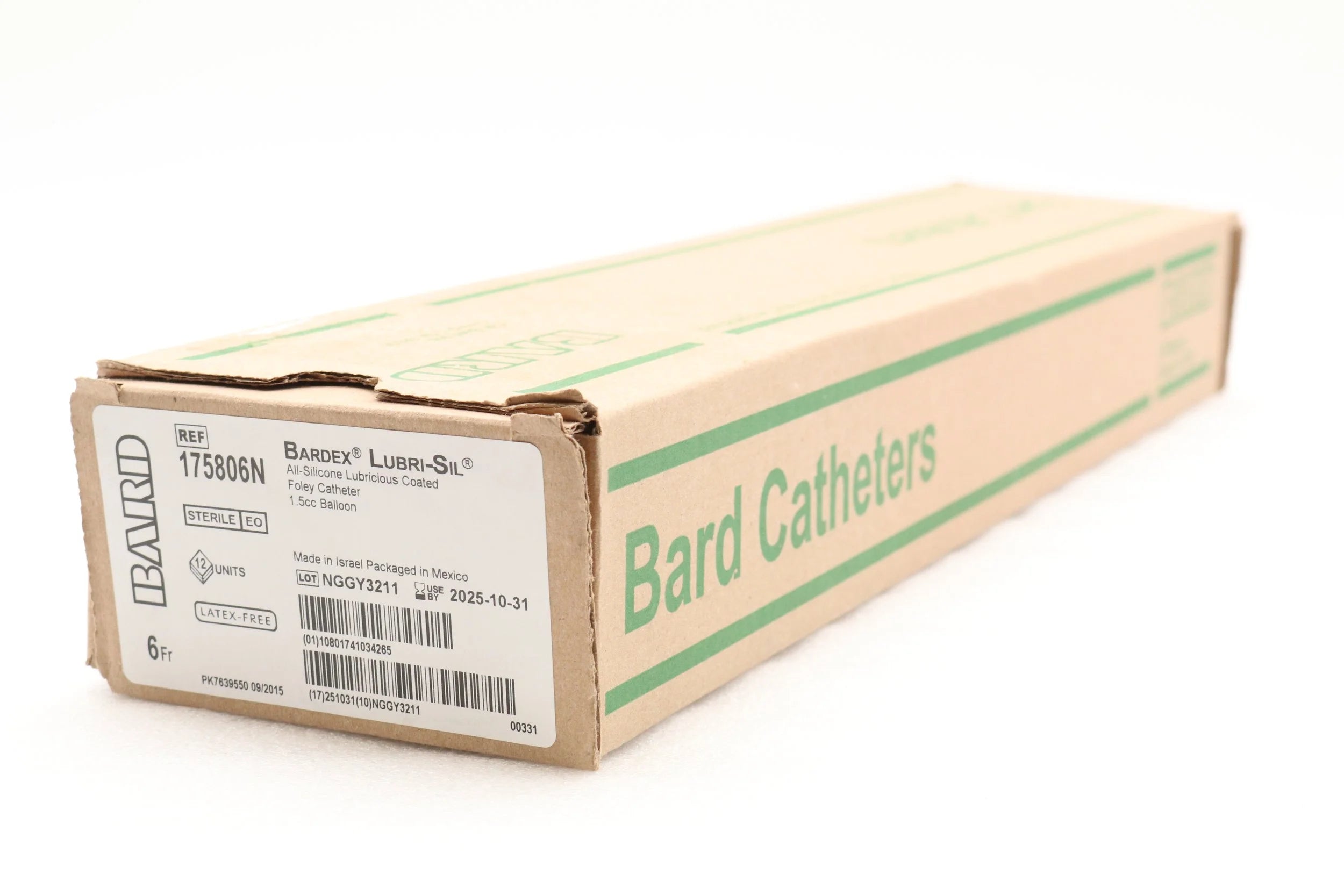 Bard | 175806N | LubriSil Foley Catheter 2-Way, 6 Fr, 1.5 cc, Pediatric Model