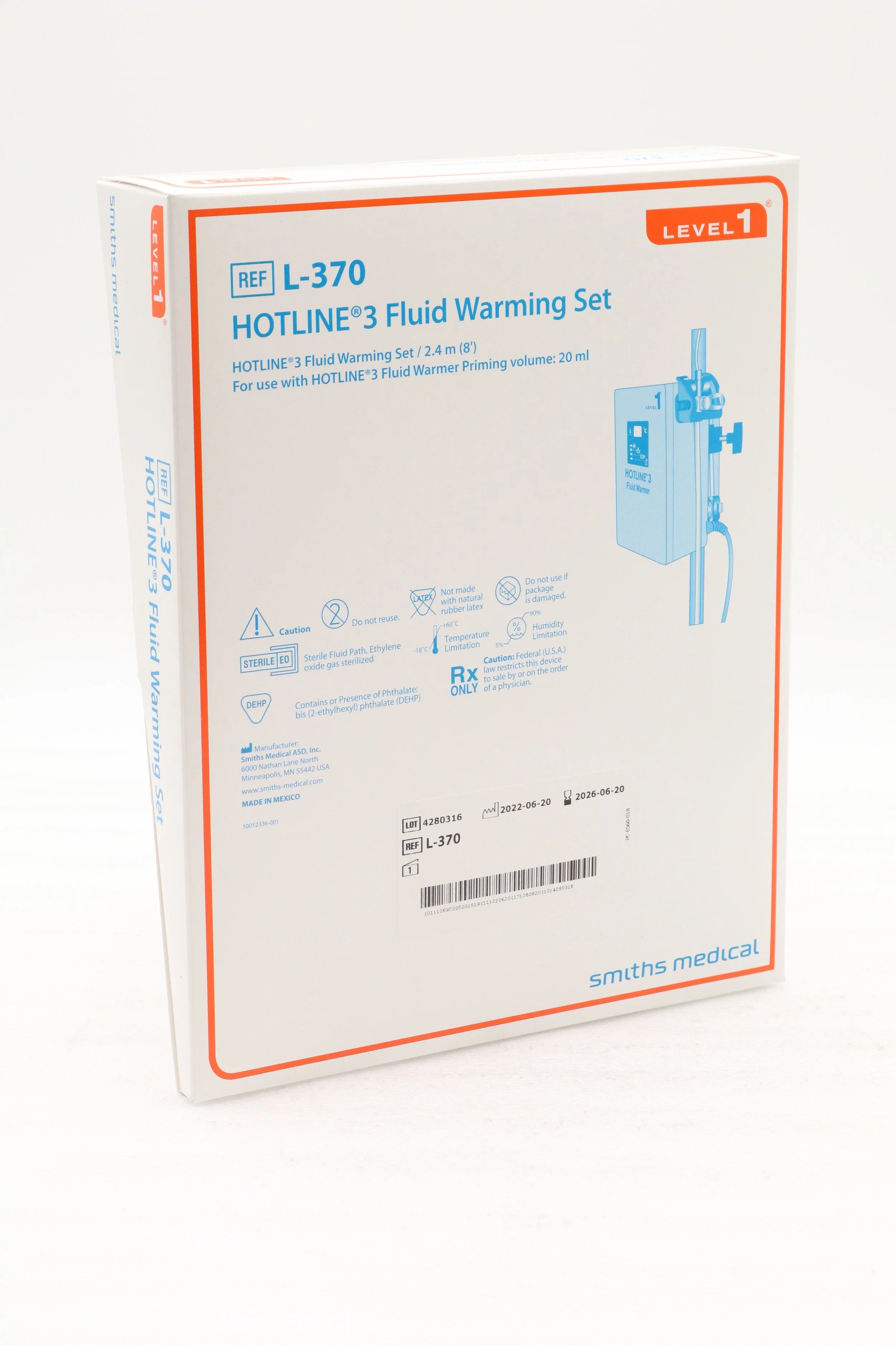 Smiths Medical | L-370 | HOTLINE 3 FLUID WARMING SET