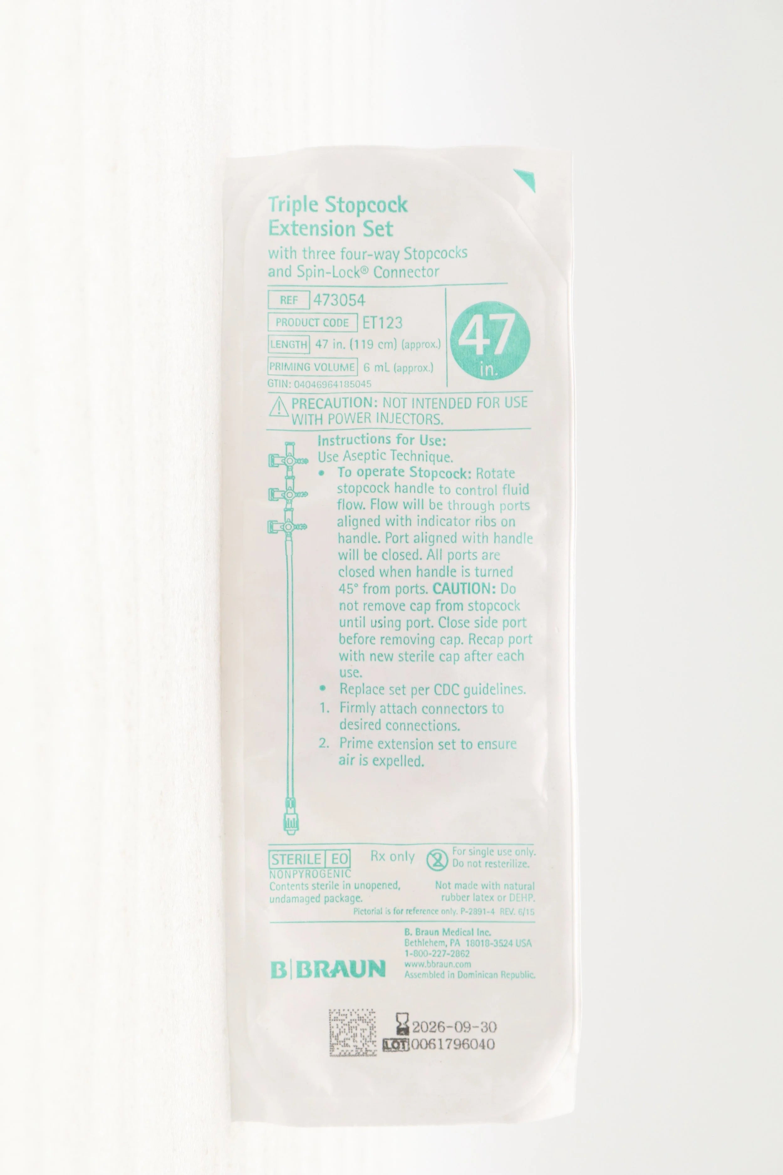 B Braun | 473054 | Braun EXTENSION SET, W/3 FOUR WAYS TO PST