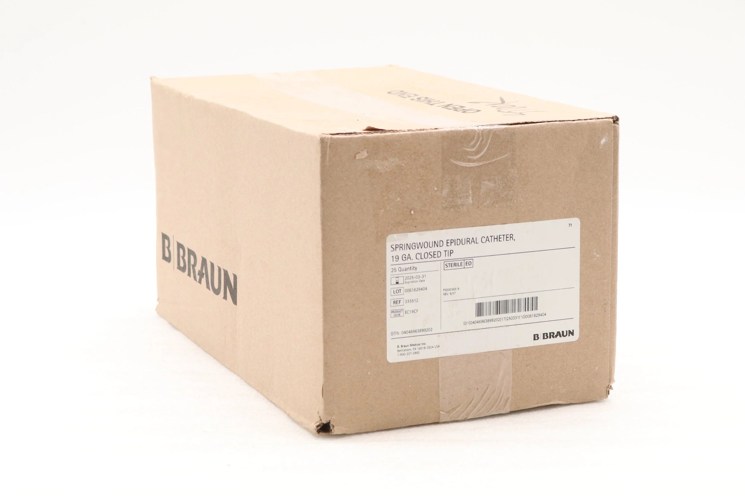 B Braun | 333512 | 19 Ga. x 36 in. Radiopaque Polyamide Springwound PERIFIX FX Catheter - closed tip with catheter connector and threading assist guide