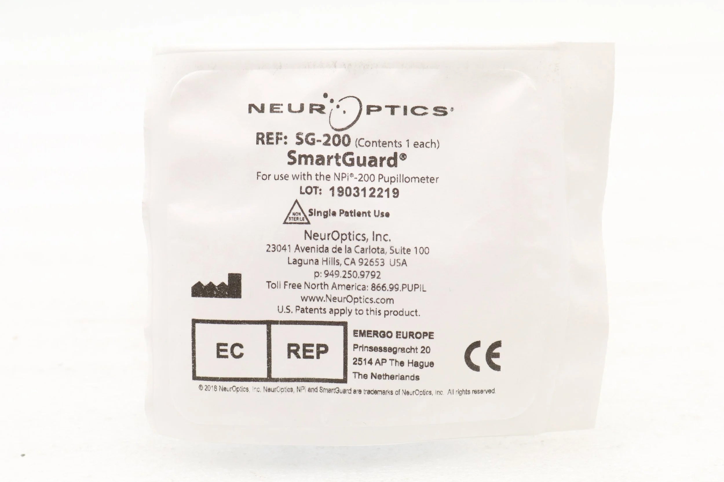 NeurOptics | SG-200 | SmartGuard for NPi Pupillometers