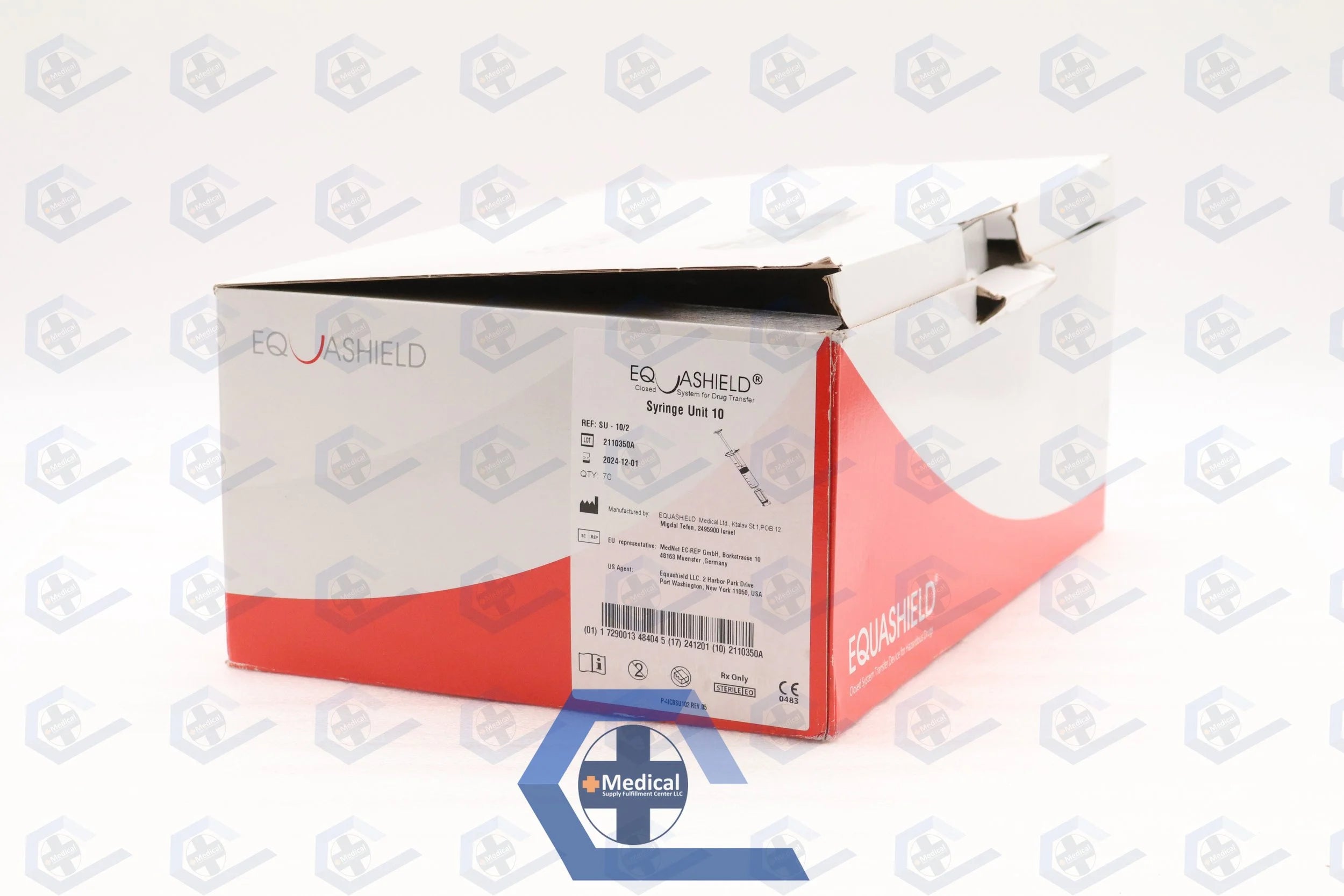 Equashield | SU-10/2 | Closed System Drug Transfer Device and Components SYRINGE UNIT 10