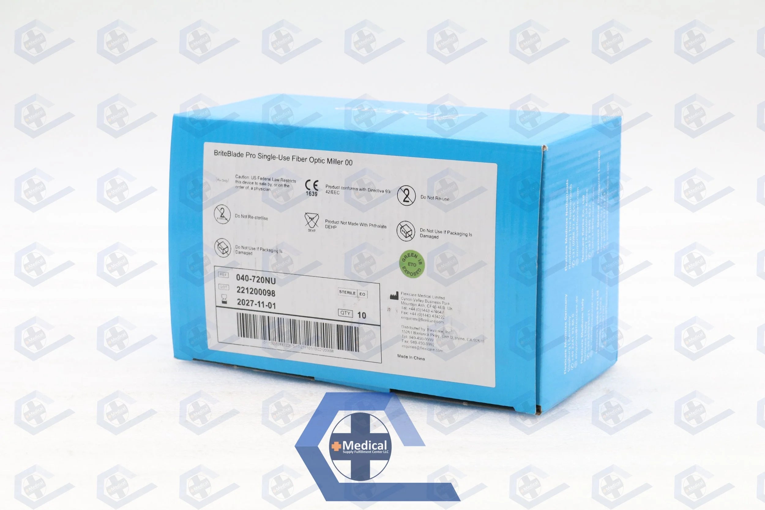 Flexicare | 040-720NU | BriteBlade Pro Fiber Optic Miller Blades - Miller Laryngoscope Blade, #00, Disposable
