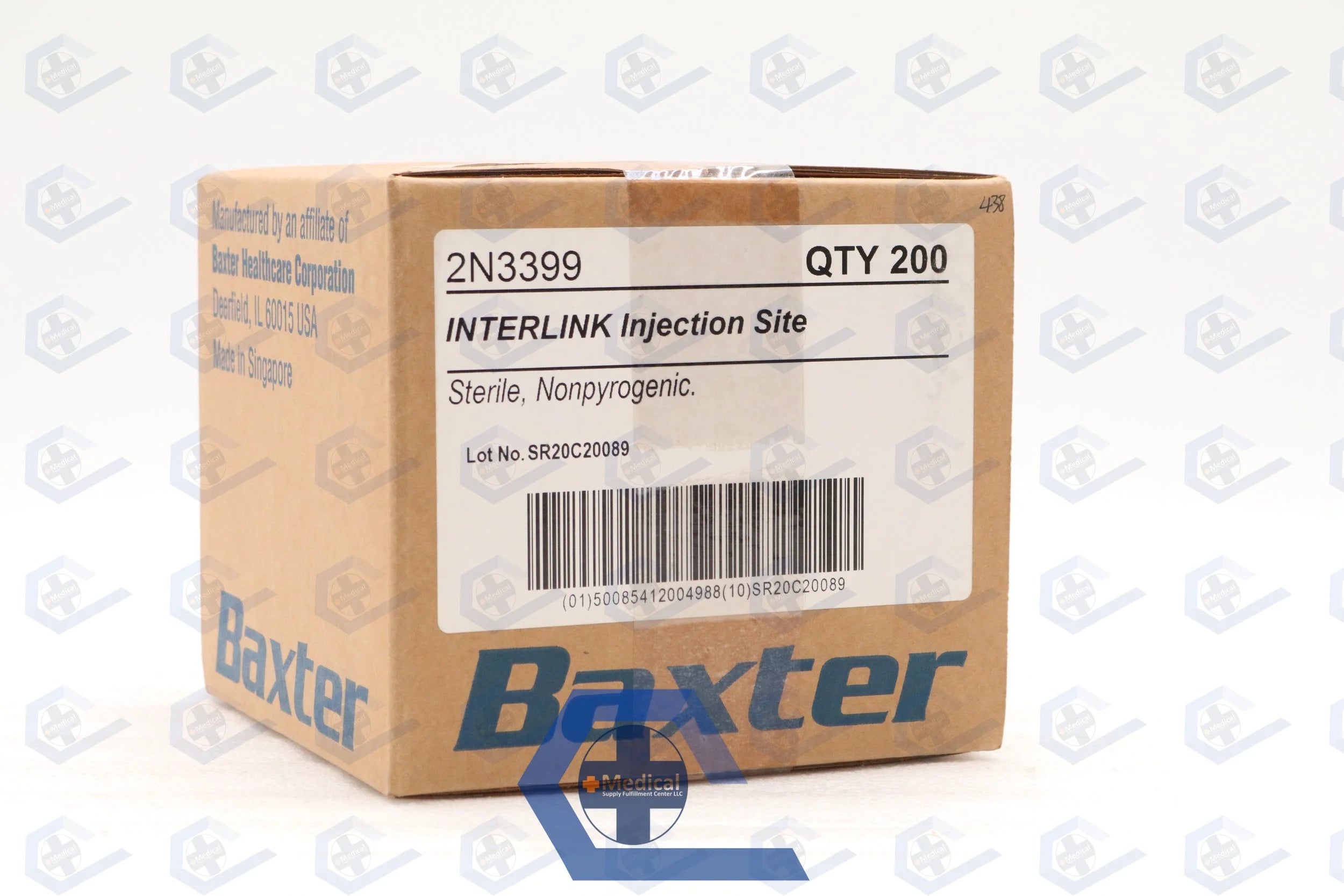 Baxter | 2N3399 | Injection Site Interlink Male LL Adapter Ea