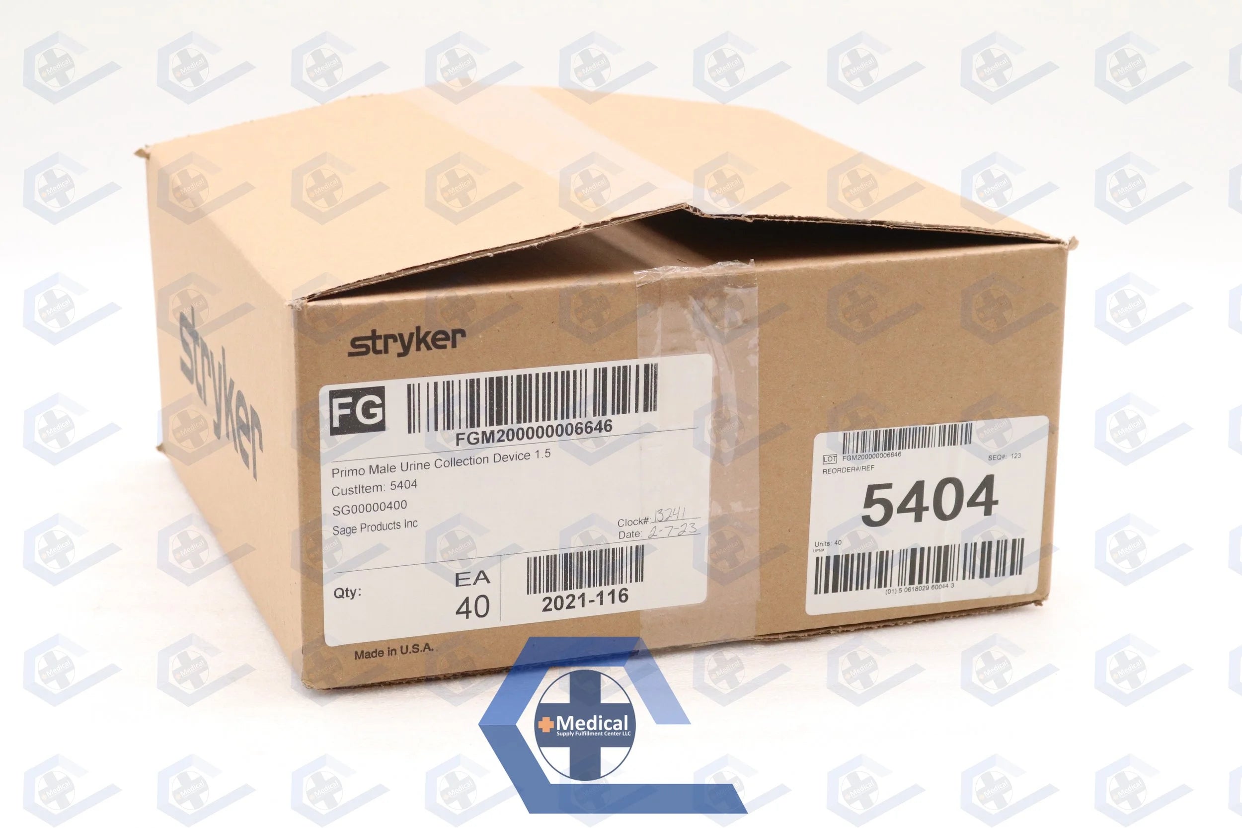 Stryker | 5404 | Sage PrimoFit Urine Management System EXTERNAL