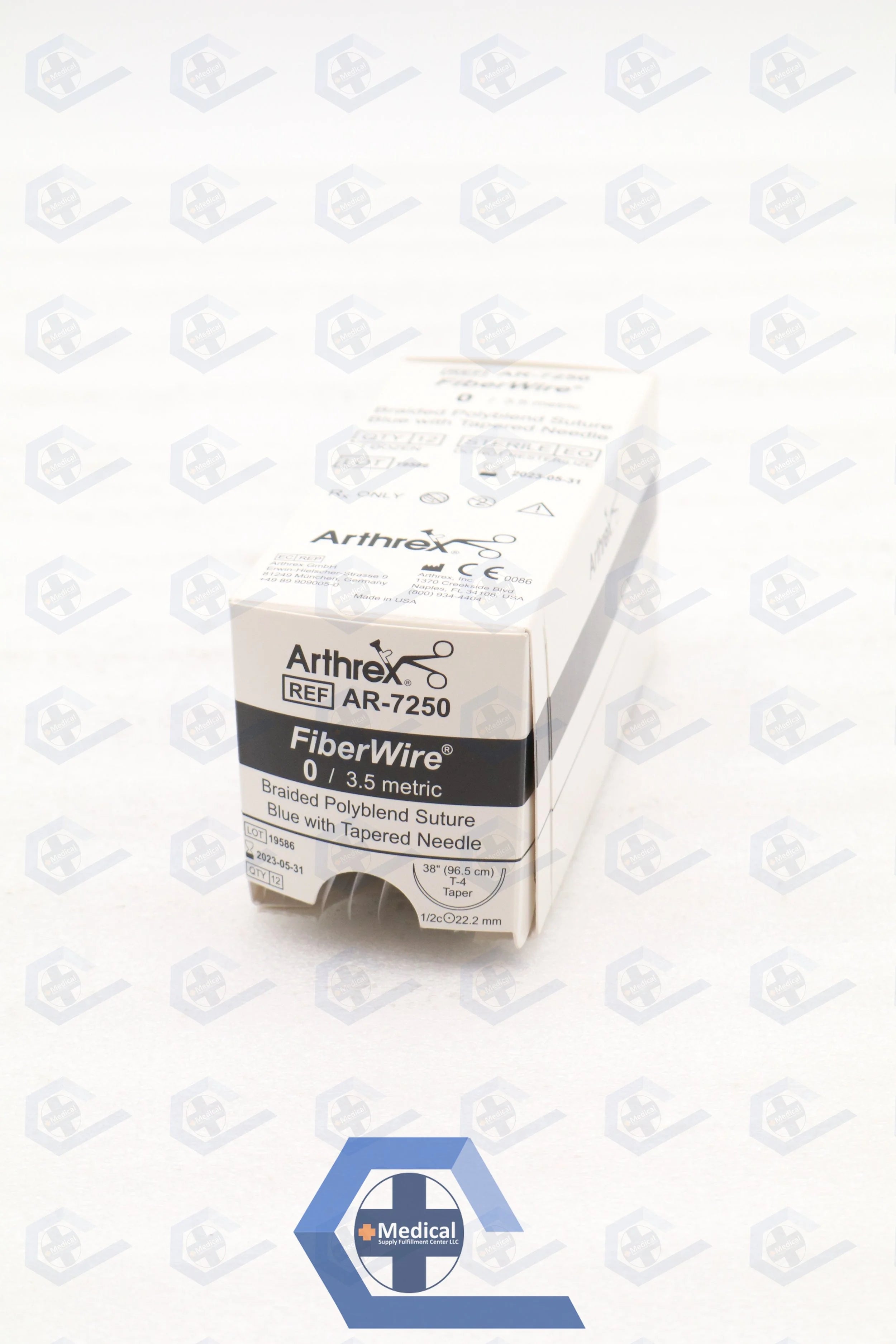 Arthrex | AR-7250 | 0 FiberWire blue 38" T-4 taper