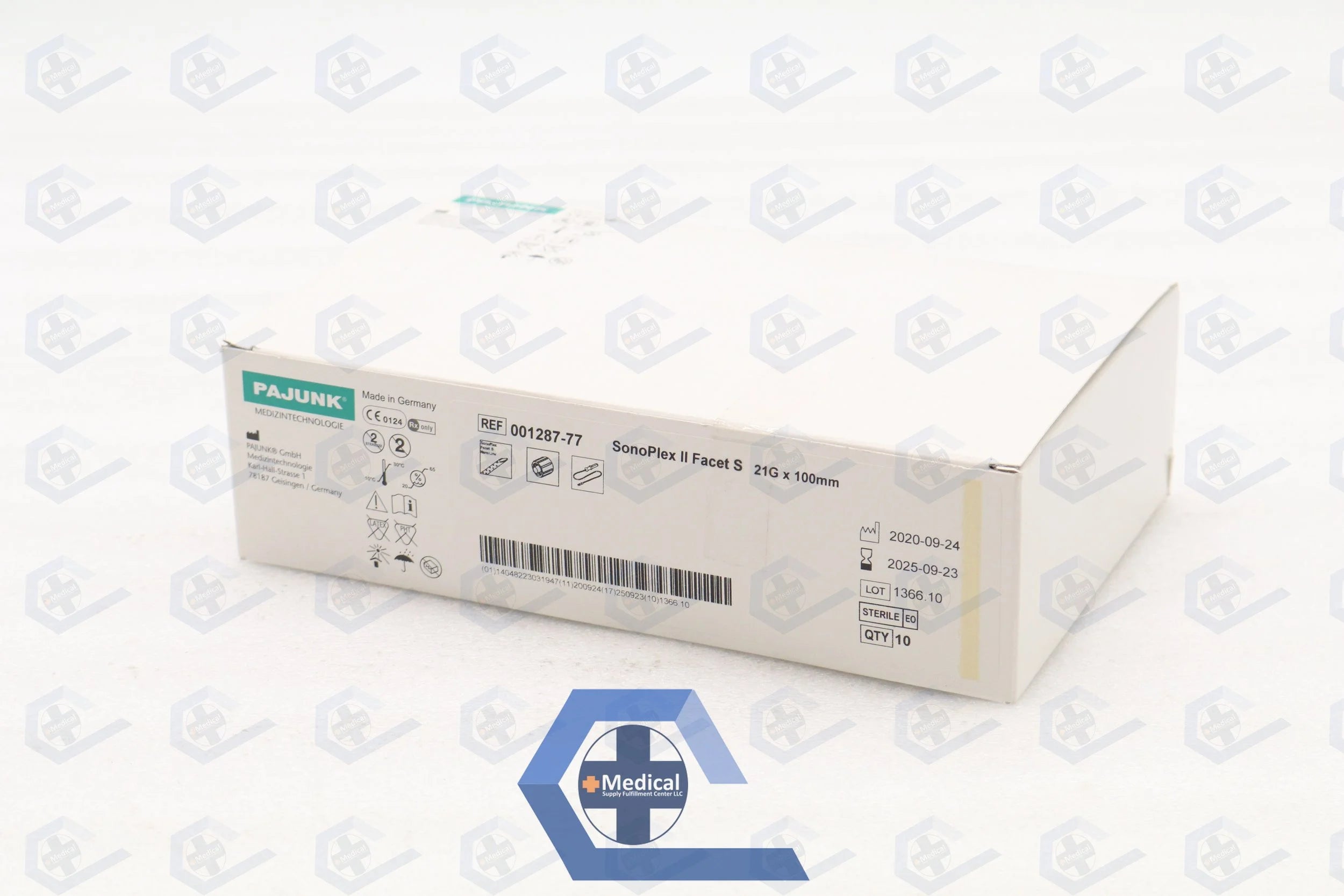 Pajunk | 001287-77 | SonoPlex II STIM Echogenic Needle 21G x 100mm, Facet S Tip