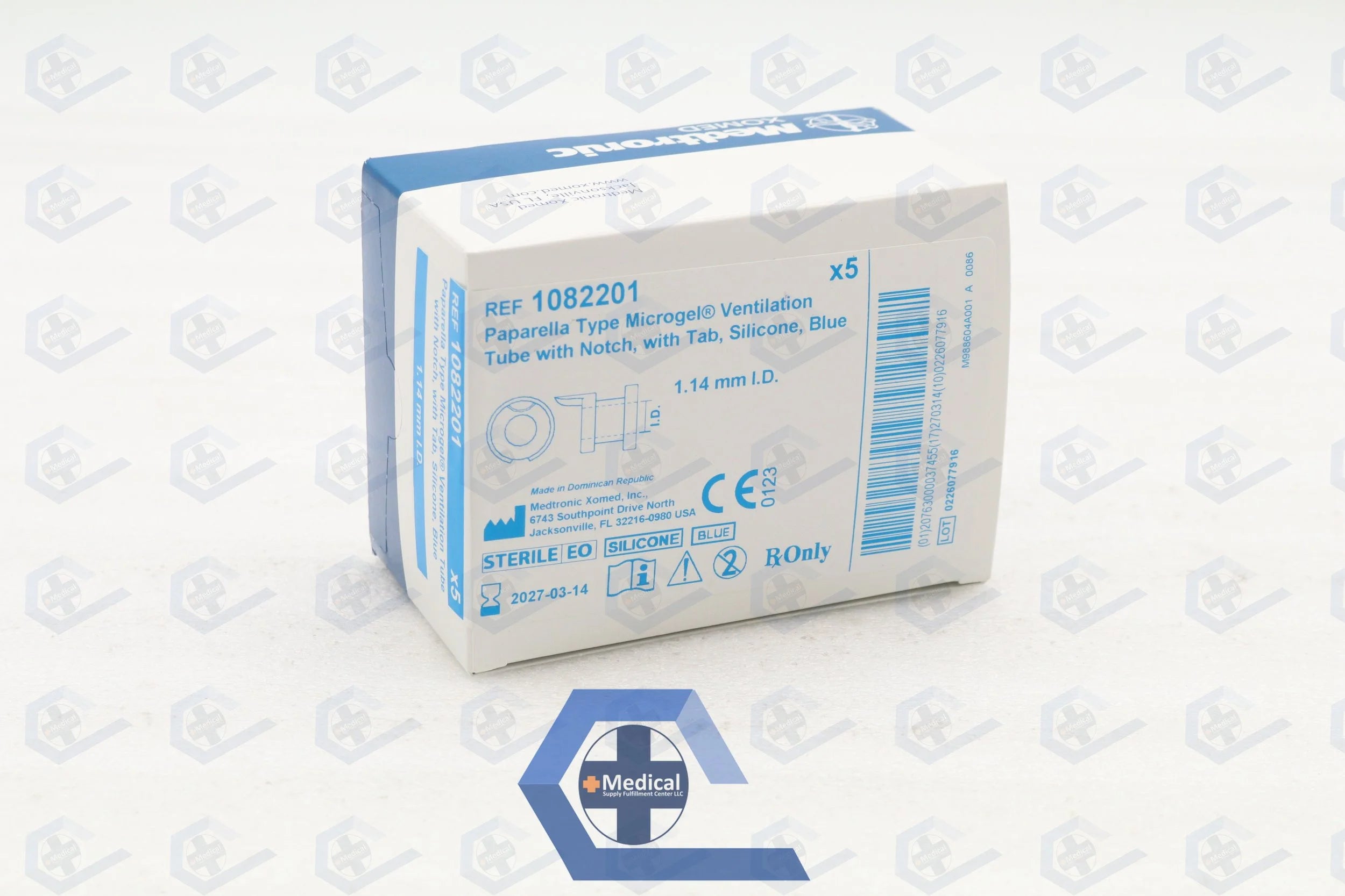 Medtronic | 1082201 | Paparella Type Microgel Ventilation Tube 1.14mm