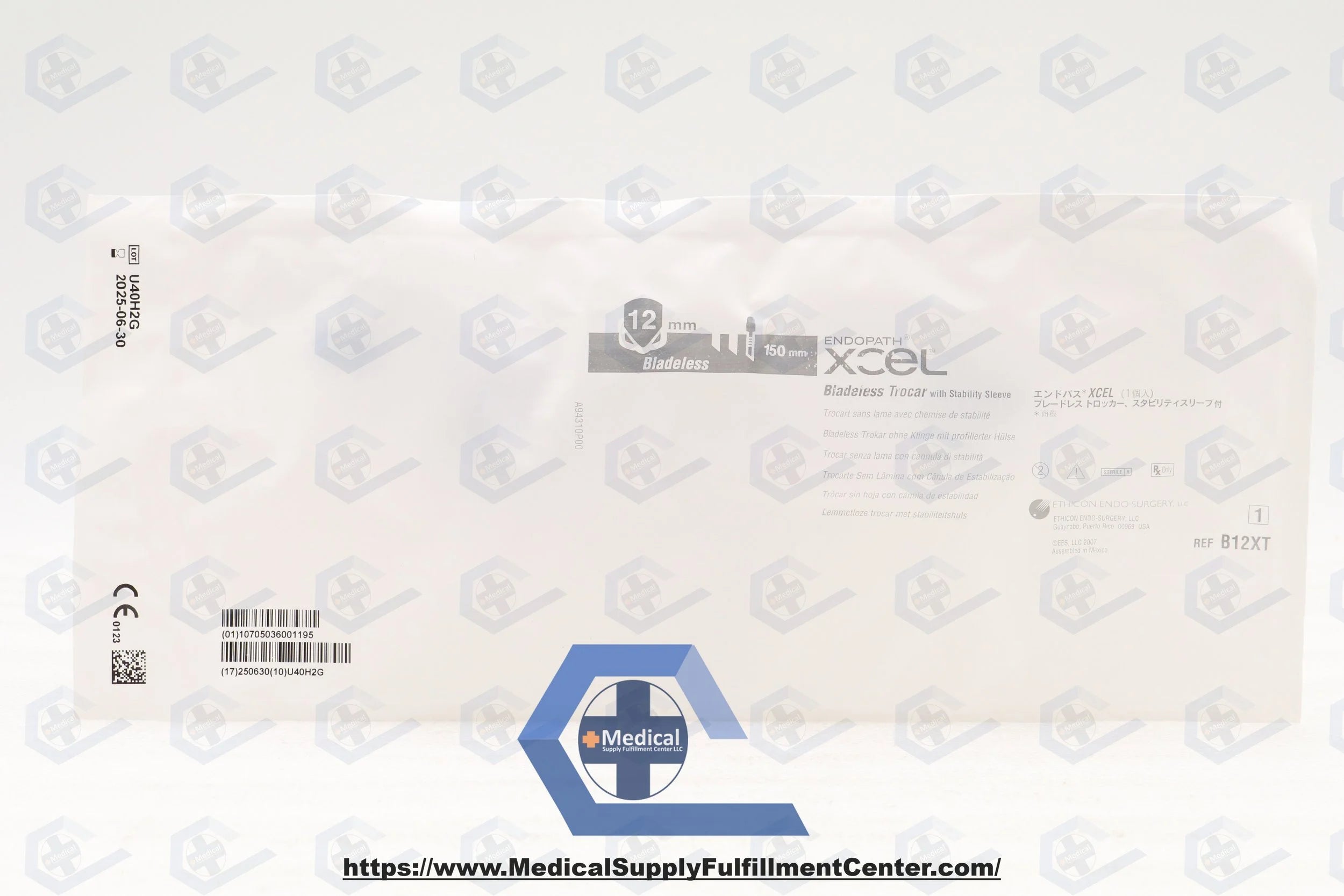 Ethicon | B12XT | Endopath XCEL Bladeless Trocars - TROCAR, XCEL, BLADELES, SLV, 12/150MM, VA