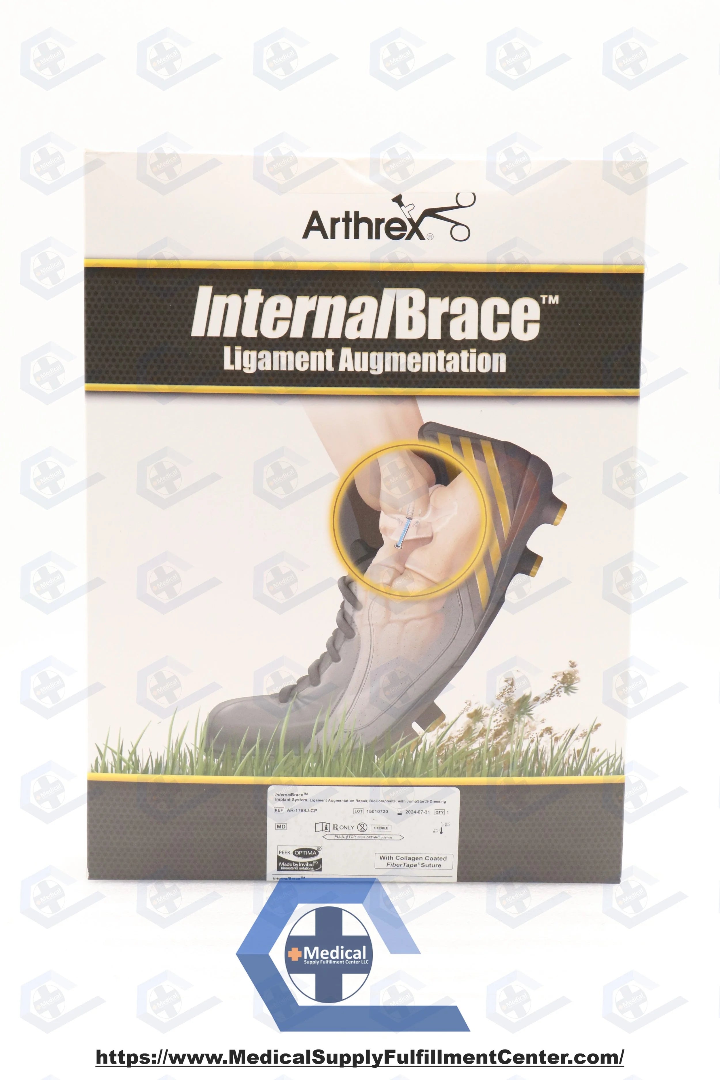 Arthrex | AR-1788J-CP | Biocomposite Anchors W Collagen Coated Fibertape Suture 4.75mm 3.5mm