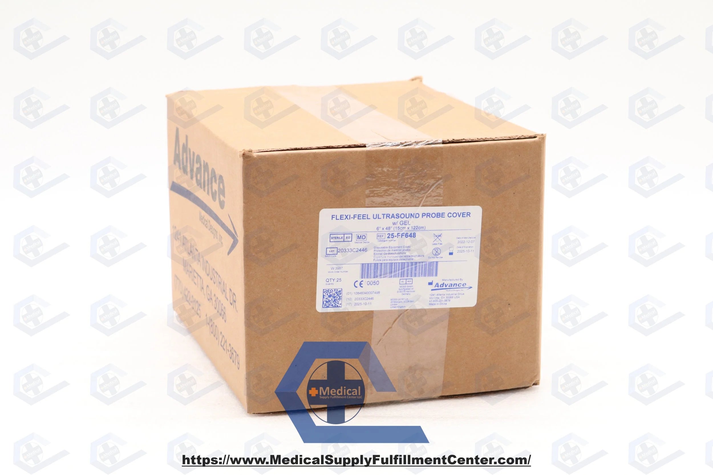 Advance Medical Designs | 25-FF648 | Flexi-Feel Ultrasound Probe Cover w/Gel 6inch x 48inch