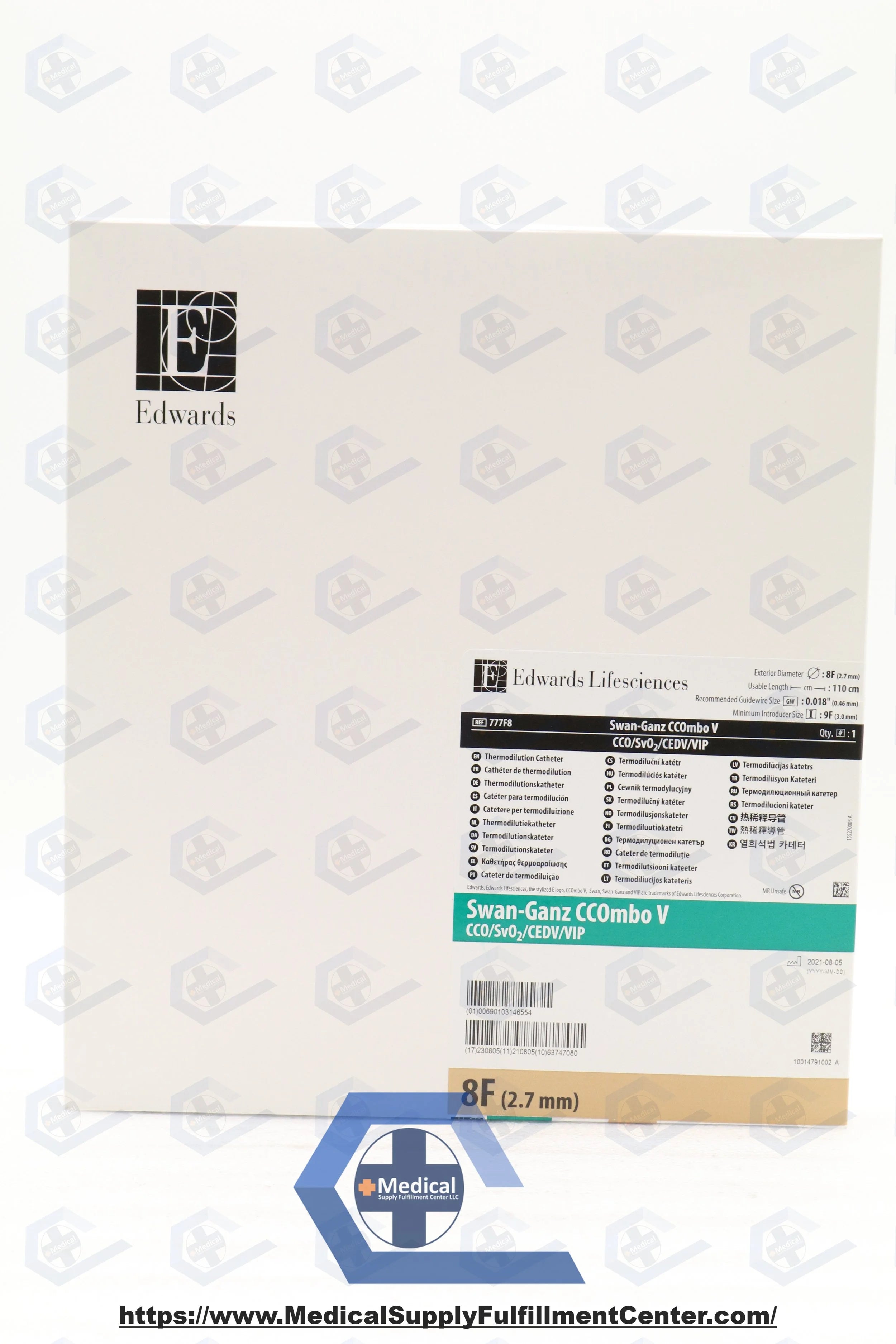 Edwards Lifesciences | 777F8 | Swan-Ganz Pulmonary Artery Catheter - Combo Continuous Cardiac Output Catheter
