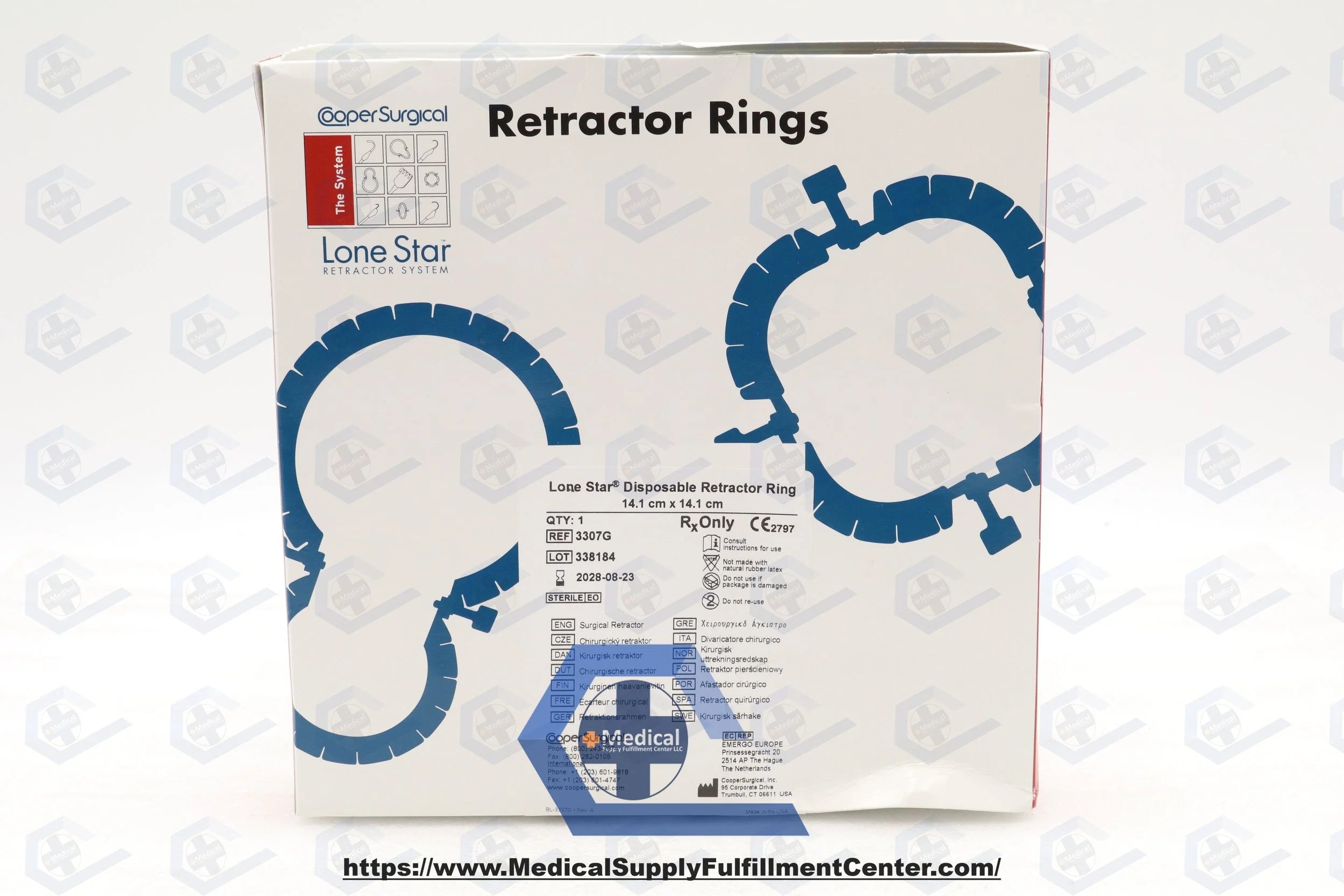 Cooper Surgical | 3307G | Lone Star Plastic Retractor Ring 14.1cm x 14.1cm