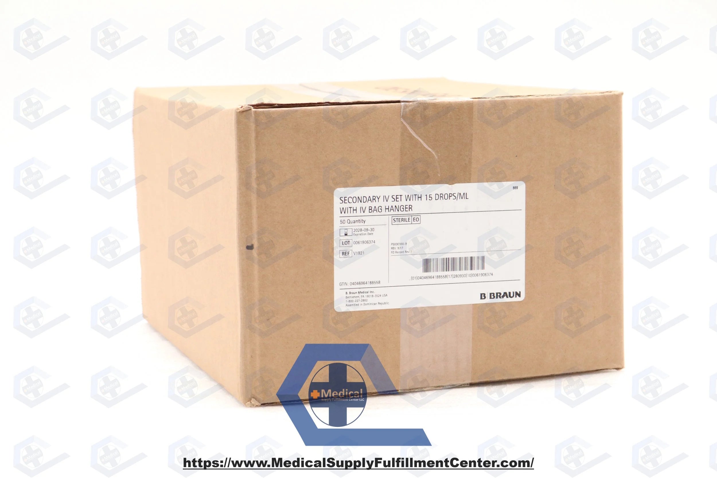 B Braun | V1921 | IV Administration Set 40" 15 Drops/mL Priming Volume 8.8mL Ea