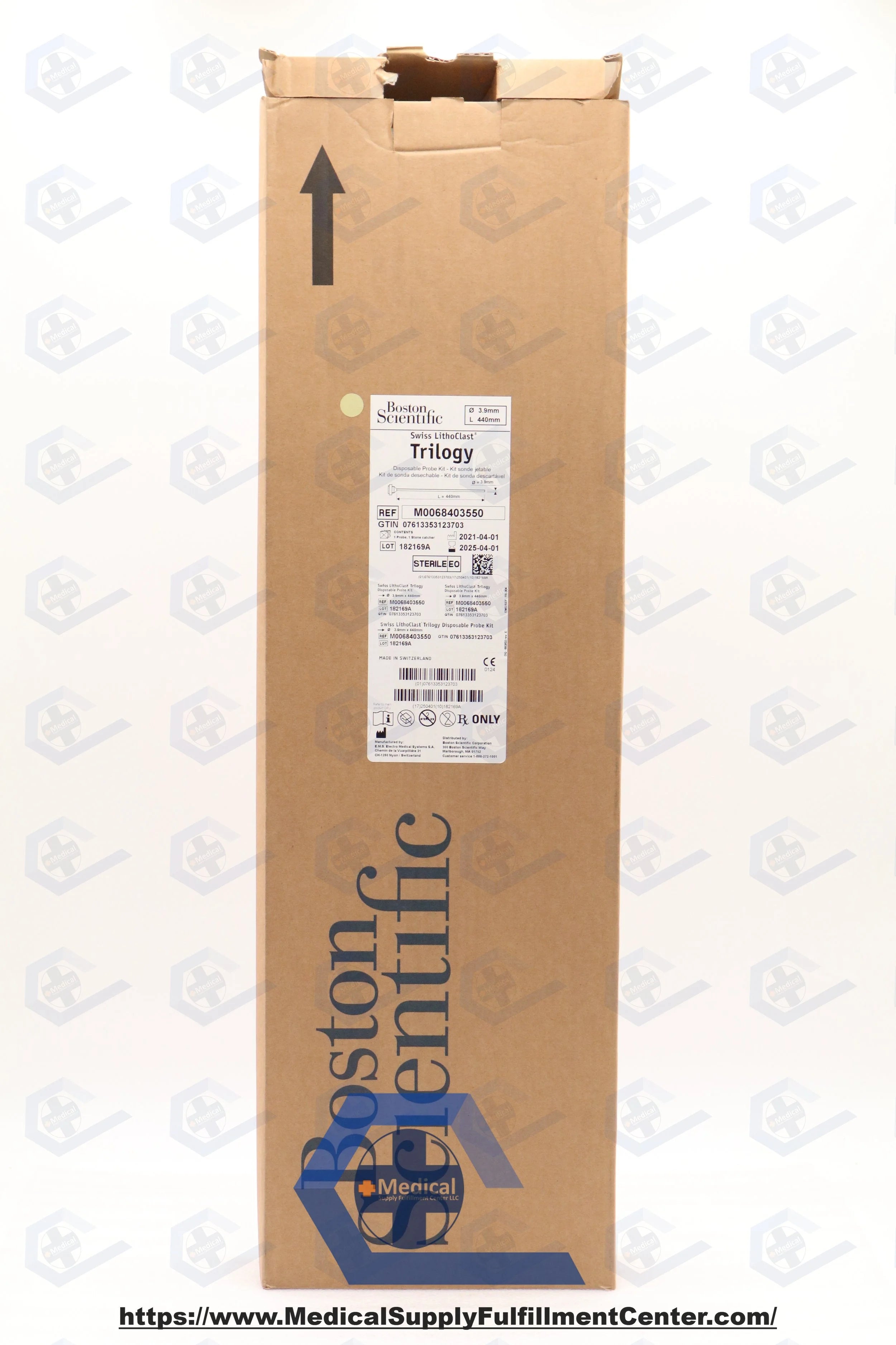 Boston Scientific | M0068403550 | SWISS LITHOCLAST TRILOGY DISPOSABLE PROBE KIT, 3.9MM X 440MM (CONTAINS: (1) PROBE, (1) STONE CATCHER}