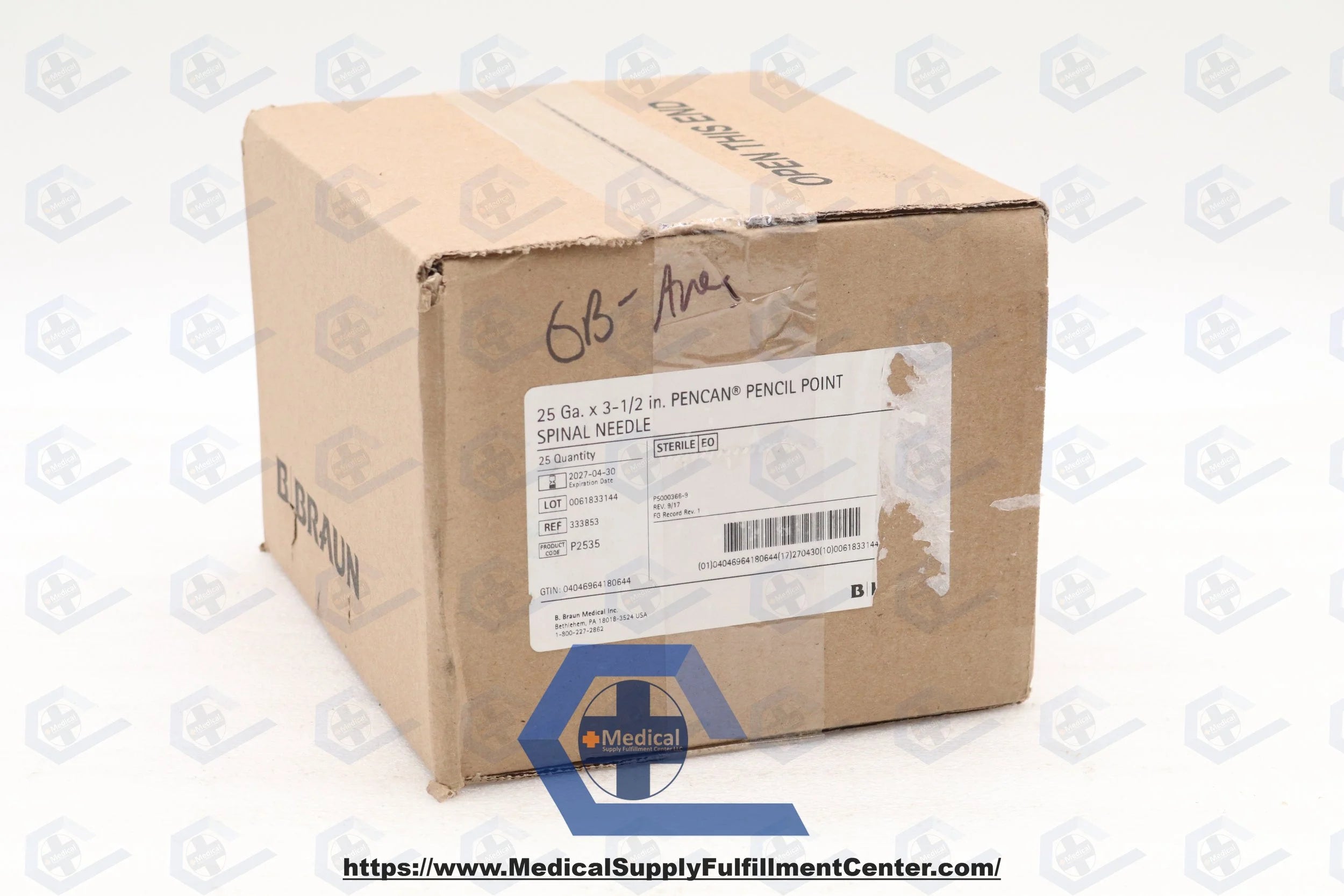 B Braun | 333853 | Pencan Spinal Needle, 25G x 3-1/2", Sterile