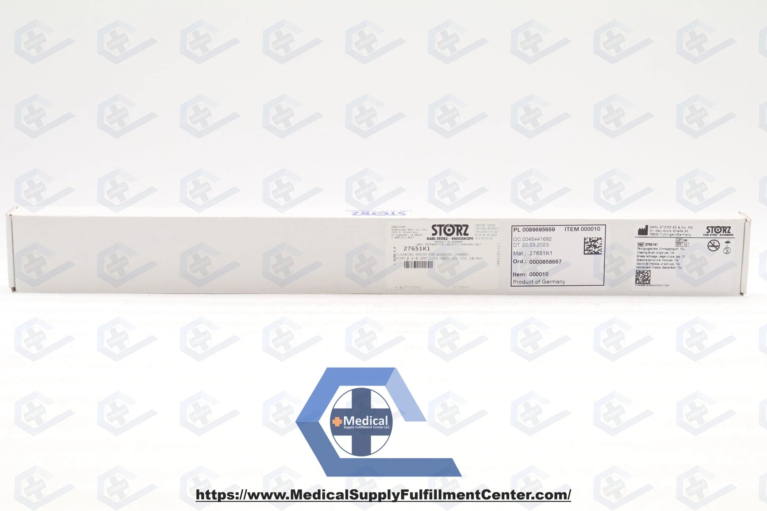 Karl Storz Endoskope | 27651K1 | Cleaning Brush for Working Channel 0.4-0.6mm, 40cm