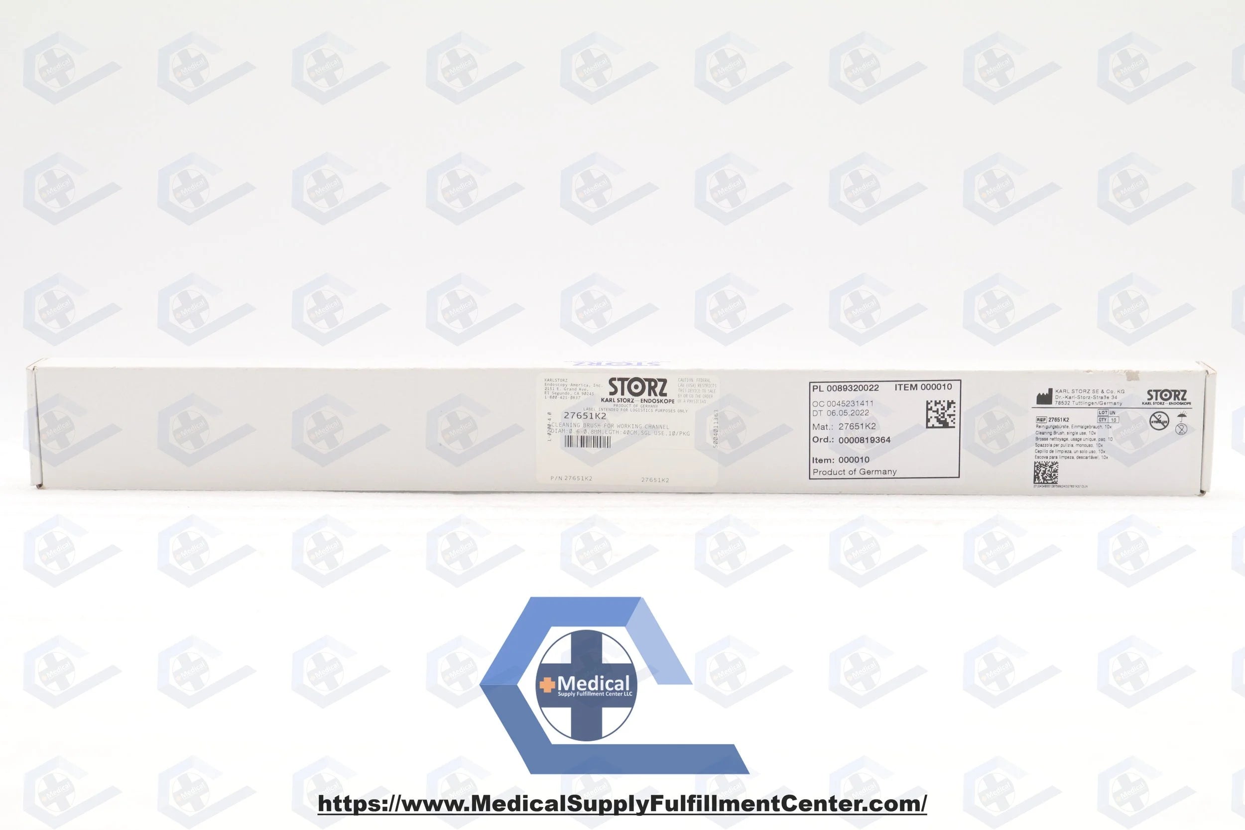 Karl Storz Endoskope | 27651K2 | Cleaning Brush for Working Channel 0.6-0.8mm, 40cm