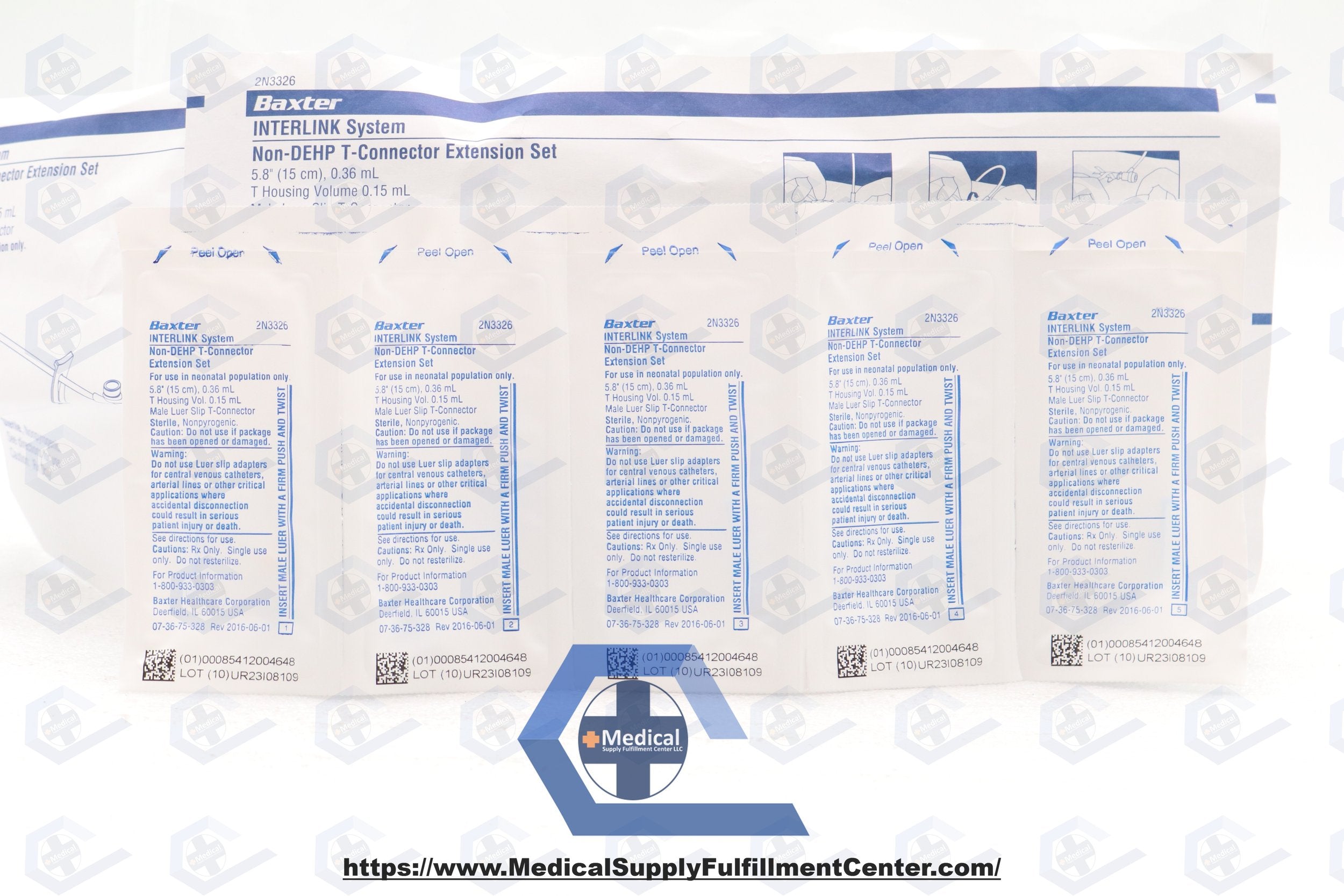 Baxter | 2N3326 | IV Extension Set Micro Bore 5-4/5 Inch Tubing Without Filter Sterile