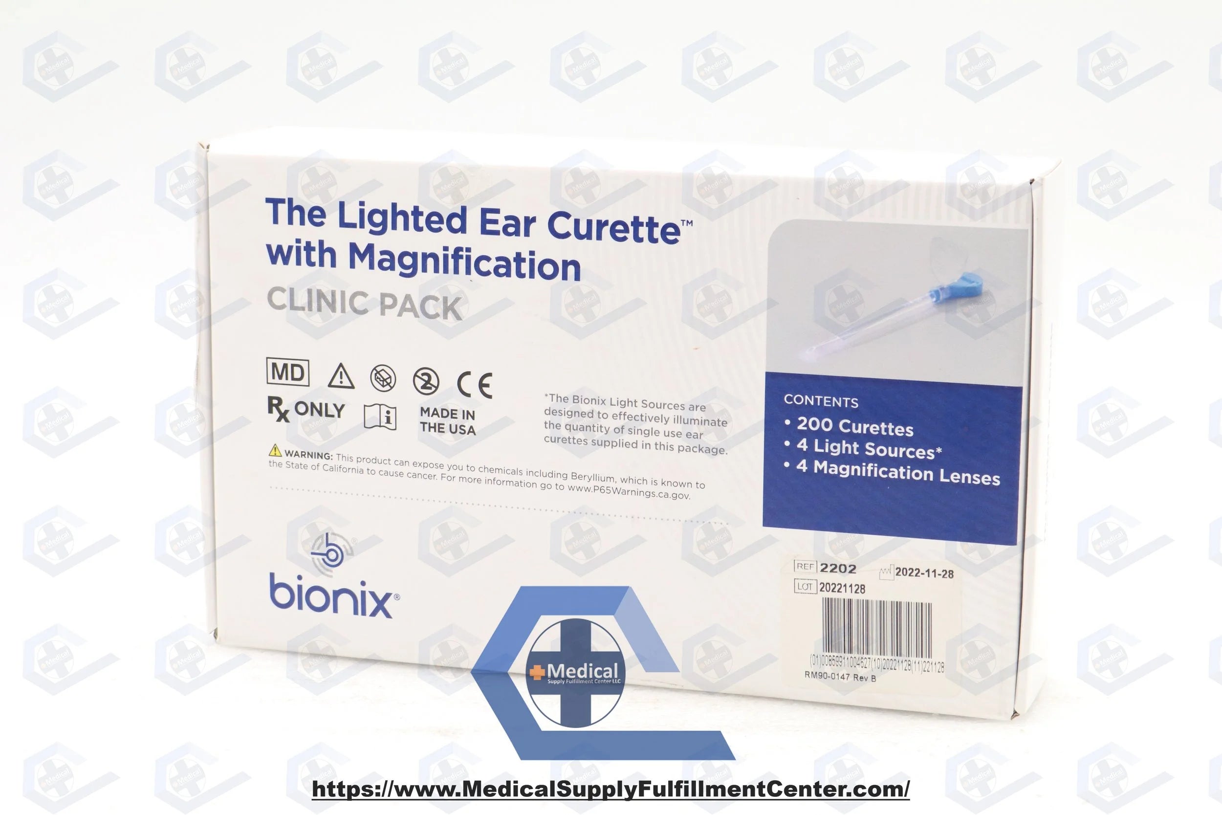 Bionix | 2202 | Curette Ear Lighted Clinic Pediatric WITH MAGNIFICATION