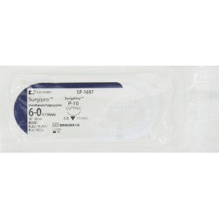 Covidien | SP-1697 | Suture Surgipro Mono Blu P1 6-0 18"