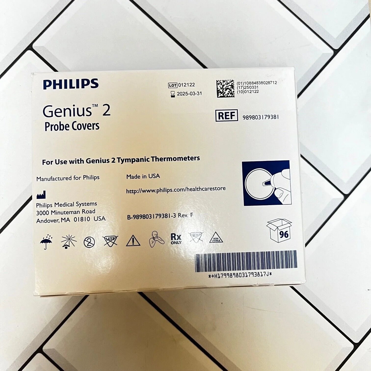 Philips | 989803179381 | Genius 2 Probe Covers for use with Genius 2 Tympanic Thermometers