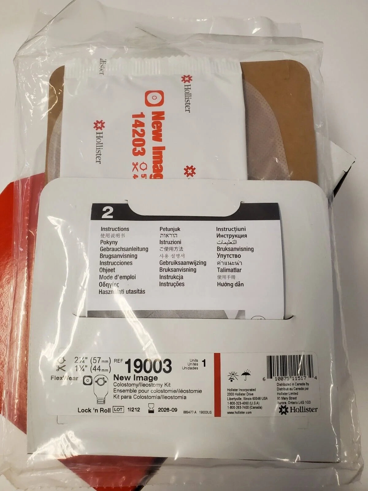 Hollister | 19003 | Two-piece Drainable Colostomy/Ileostomy Kit 1-3/4''