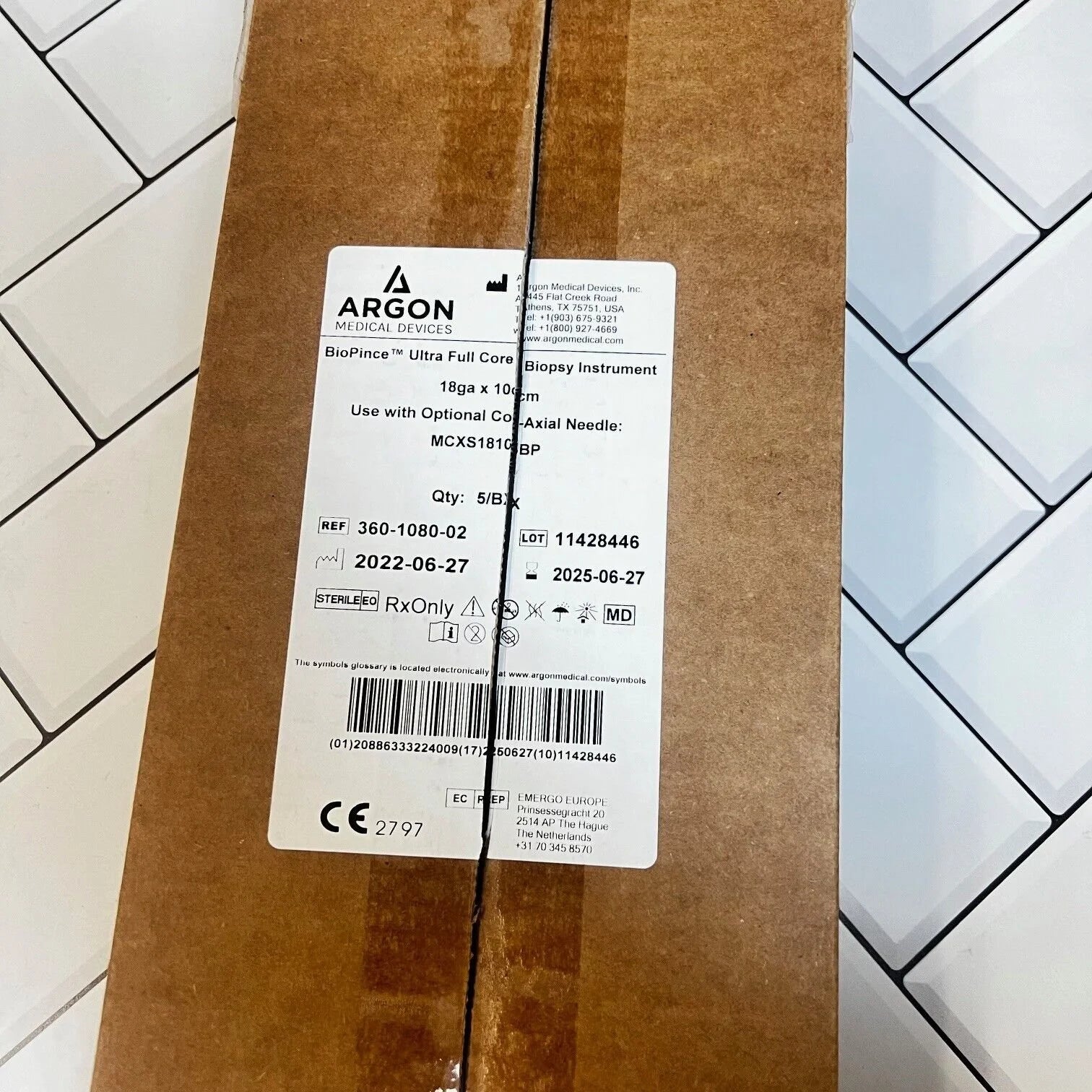 Argon Medical Devices | 360-1080-02 | BioPince Ultra(R) Full Core Biopsy Device