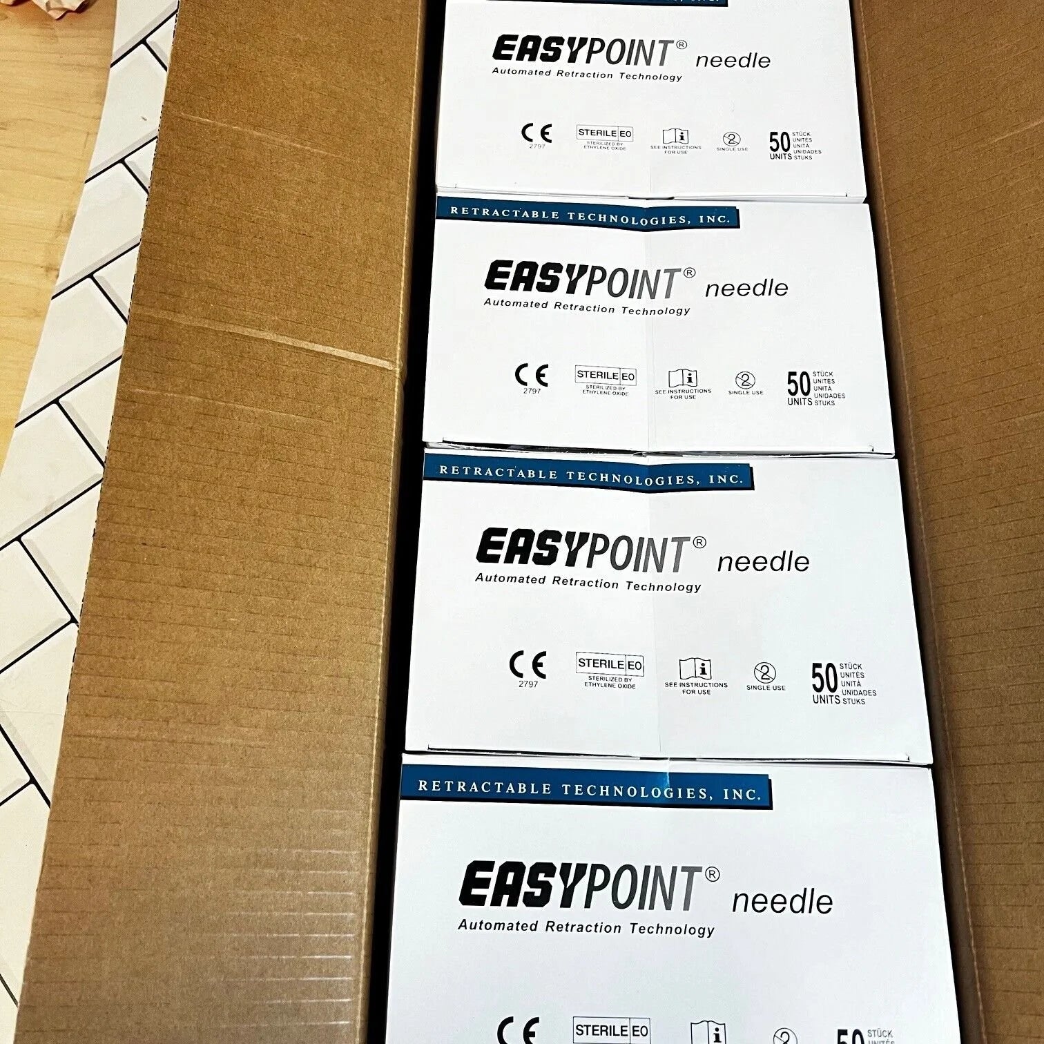 Retractable Technologies | 85211 | Inc EasyPoint Safety Needle, 25 G x 1"