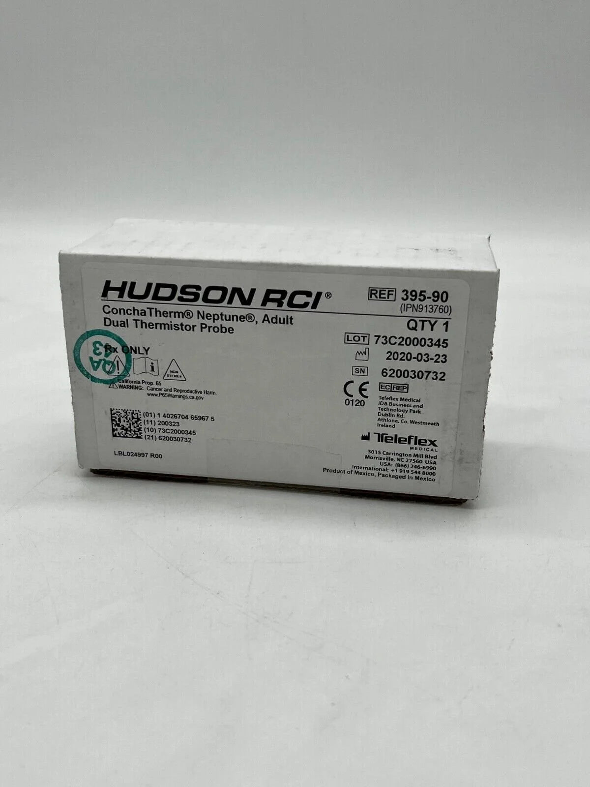 Teleflex | 395-90 | Hudson RCI ConchaTherm Dual Thermistor Probe